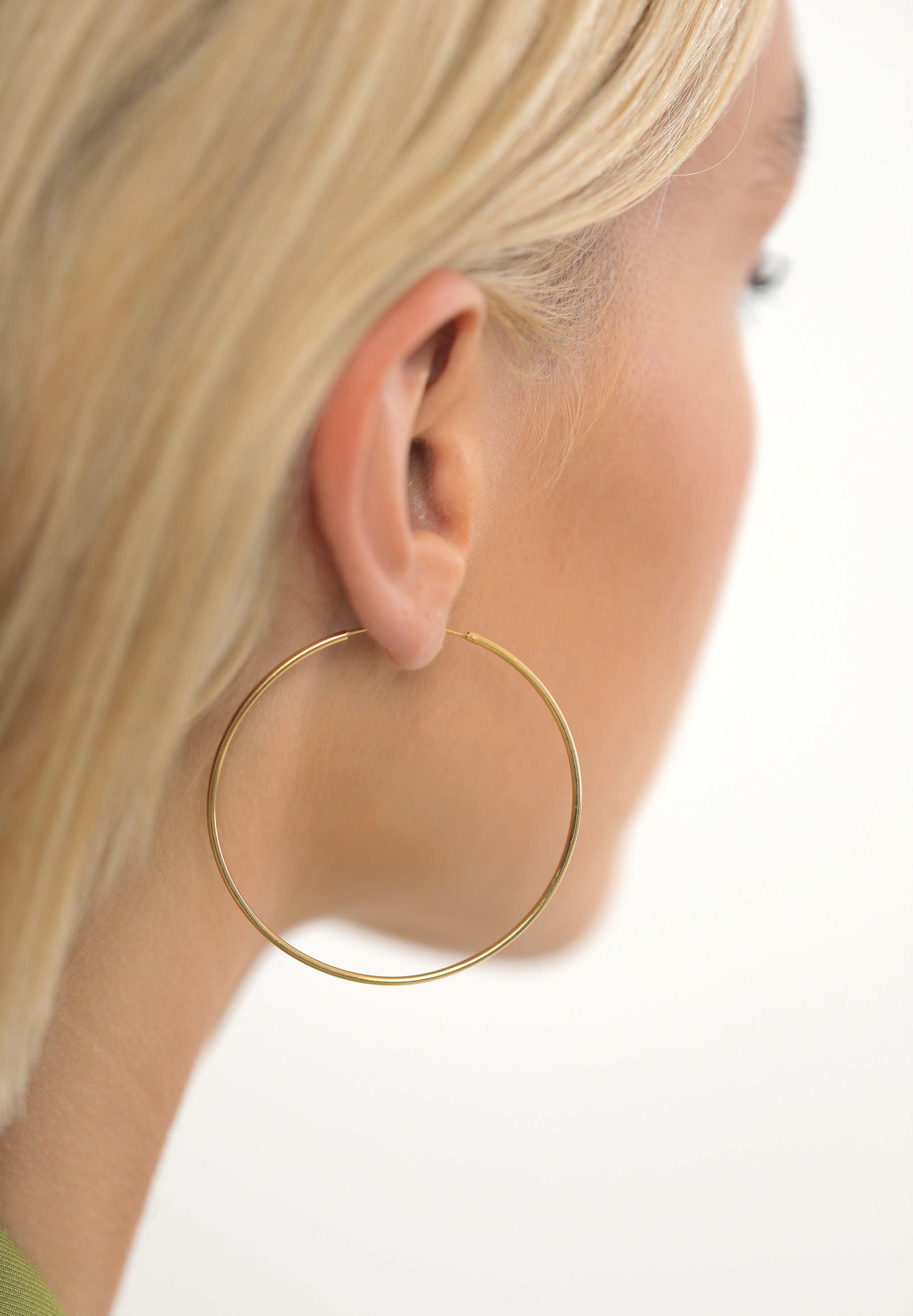 Elli Paar Creolen »Creolen Rund Basic Klassisch 925 Silber«