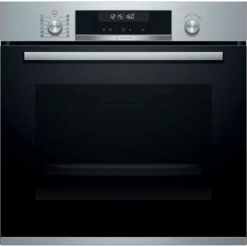 BOSCH Backofen-Set »HBA578BS0« mit Teleskopauszug nachrüstbar Pyrolyse-Selbstreinigung edelstahlfarben Touch-Control