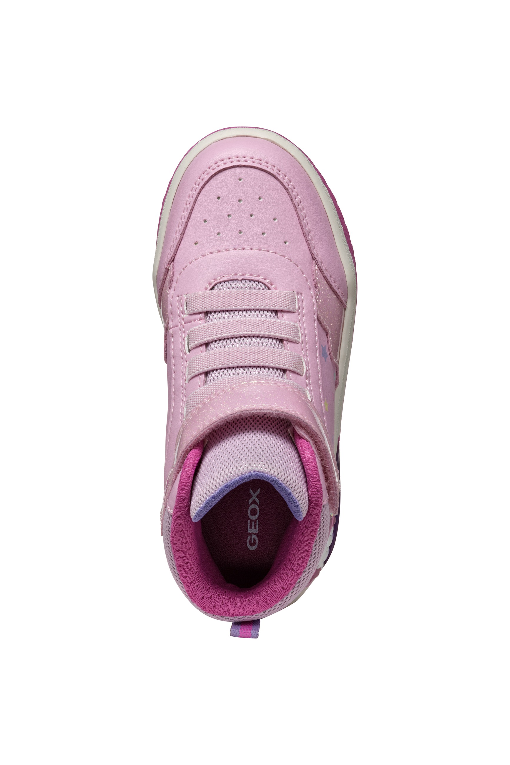 Geox Sneaker »J INEK GIRL Blinkschuh«, Schnürboots, Blinkschuh mit cooler Blinkfunktion