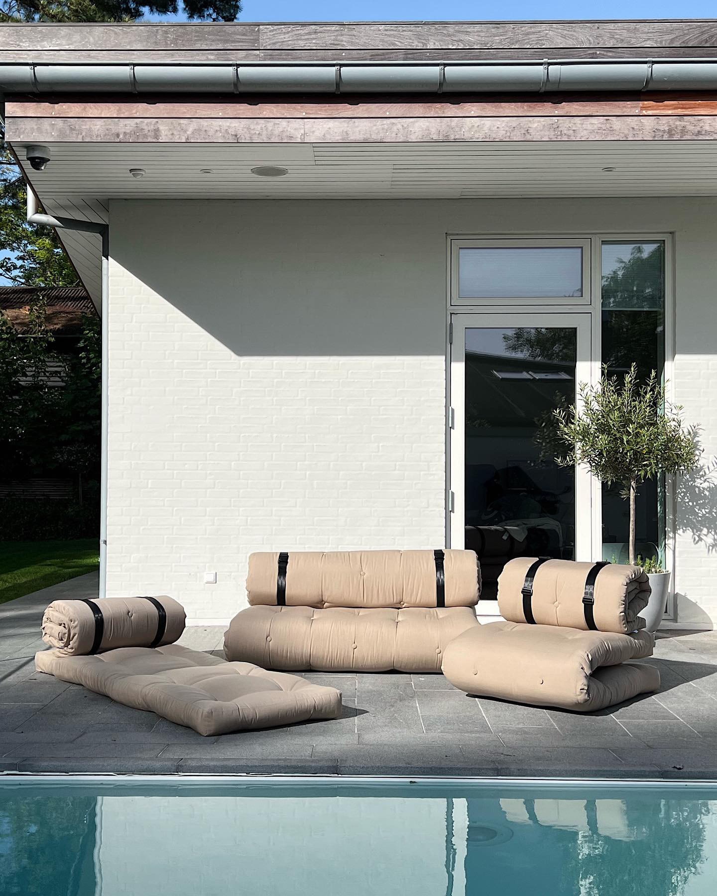 Karup Design Gartensessel »BUCKLE-UP Chair out™, LoungesesselI in Schlafplatz verwandelbar« B/H/T ca: 70x60x95cm - Liegefläche 70x200cm,  Outdoor geeignet, Schmutz- und Wasserabweisend, Made in Europe