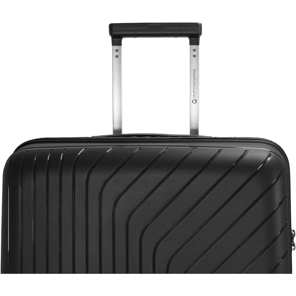 Hauptstadtkoffer Hartschalen-Trolley »TXL, 66 cm, schwarz«, 4 Rollen