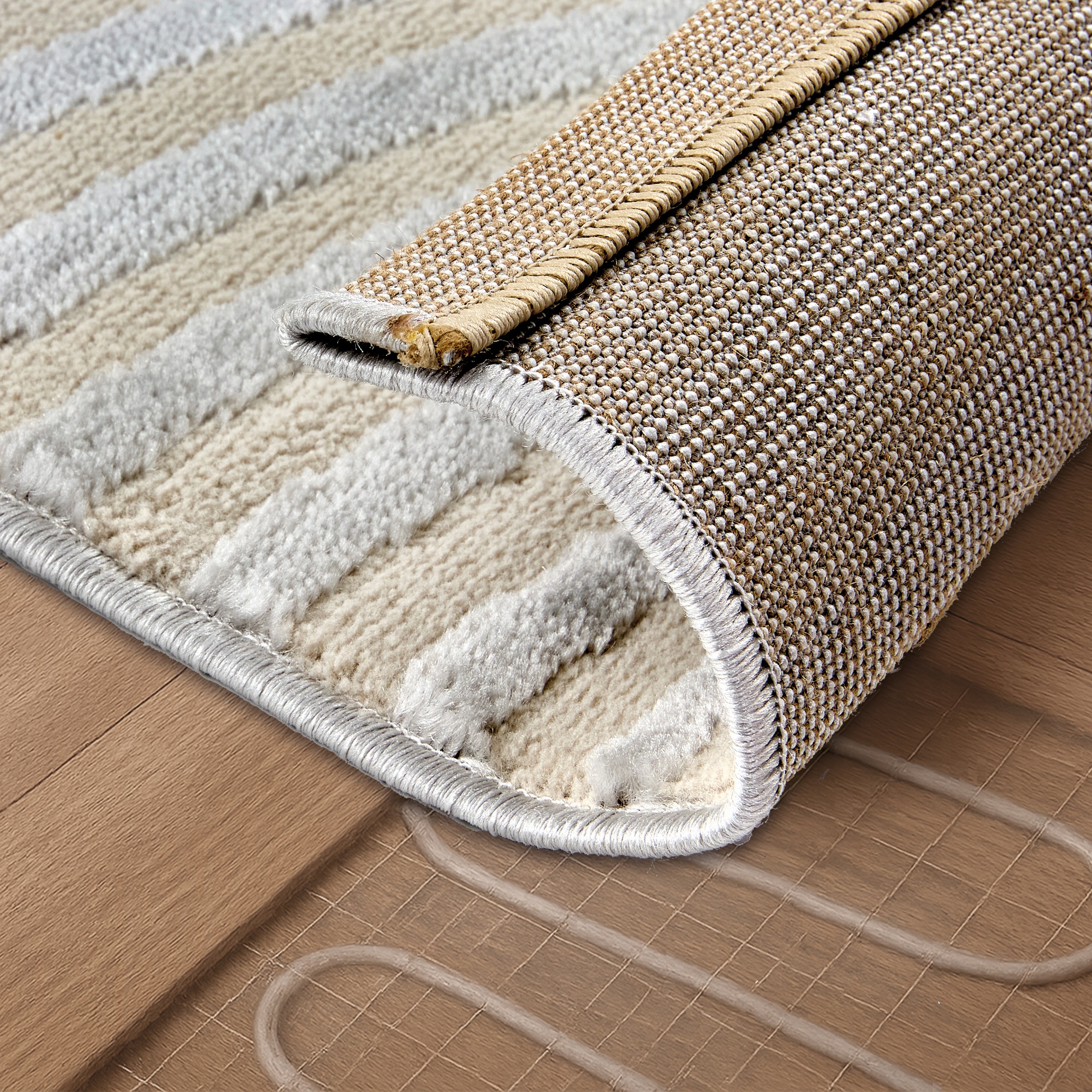ASTRA Teppich »Jules 253«, rechteckig, 8 mm Höhe, Hoch Tief Struktur, Kurzflor, Wohnzimmer, Schlafzimmer