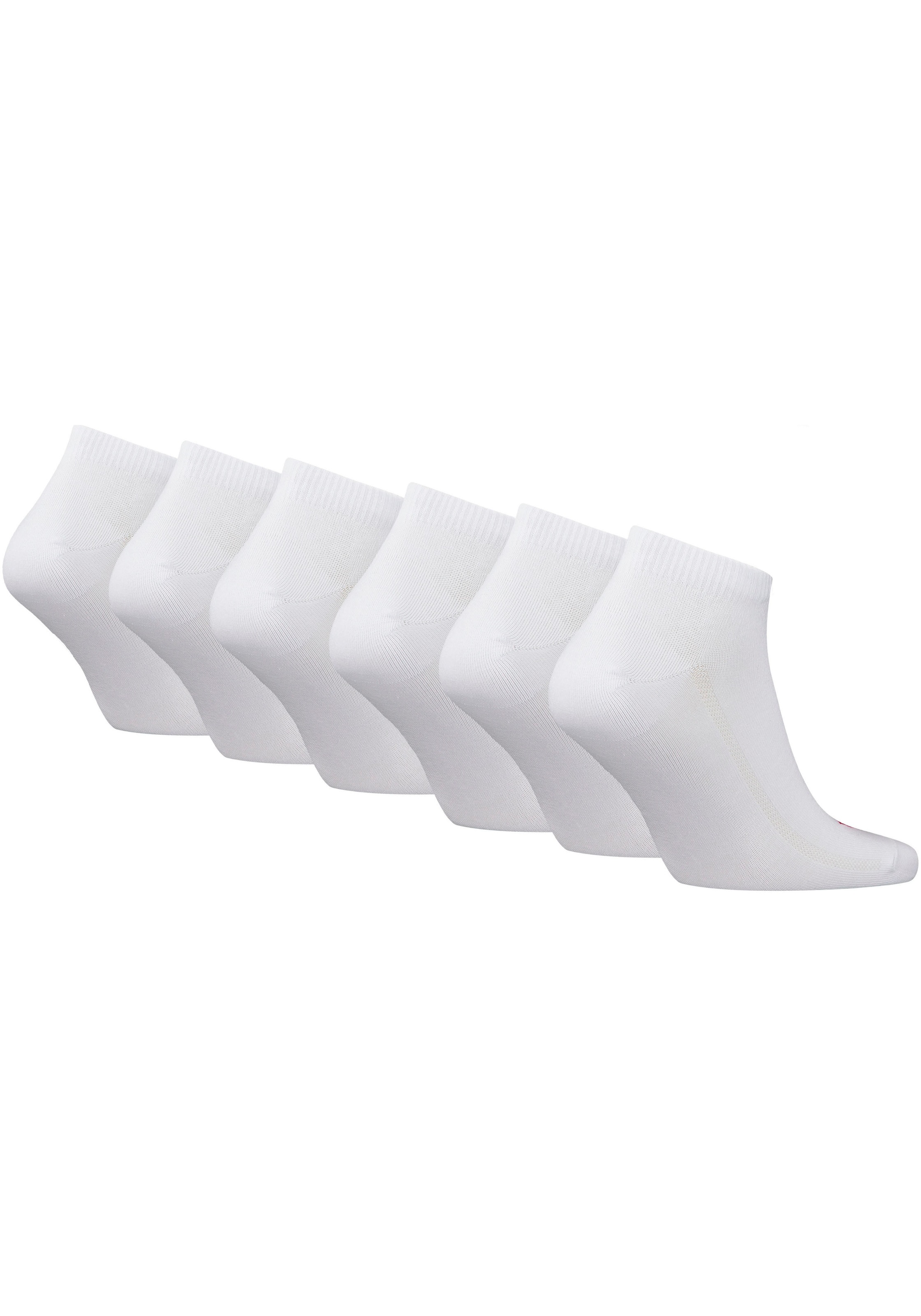 Levi's® Sneakersocken, (Packung, 6 Paar), mit breitem Logobund