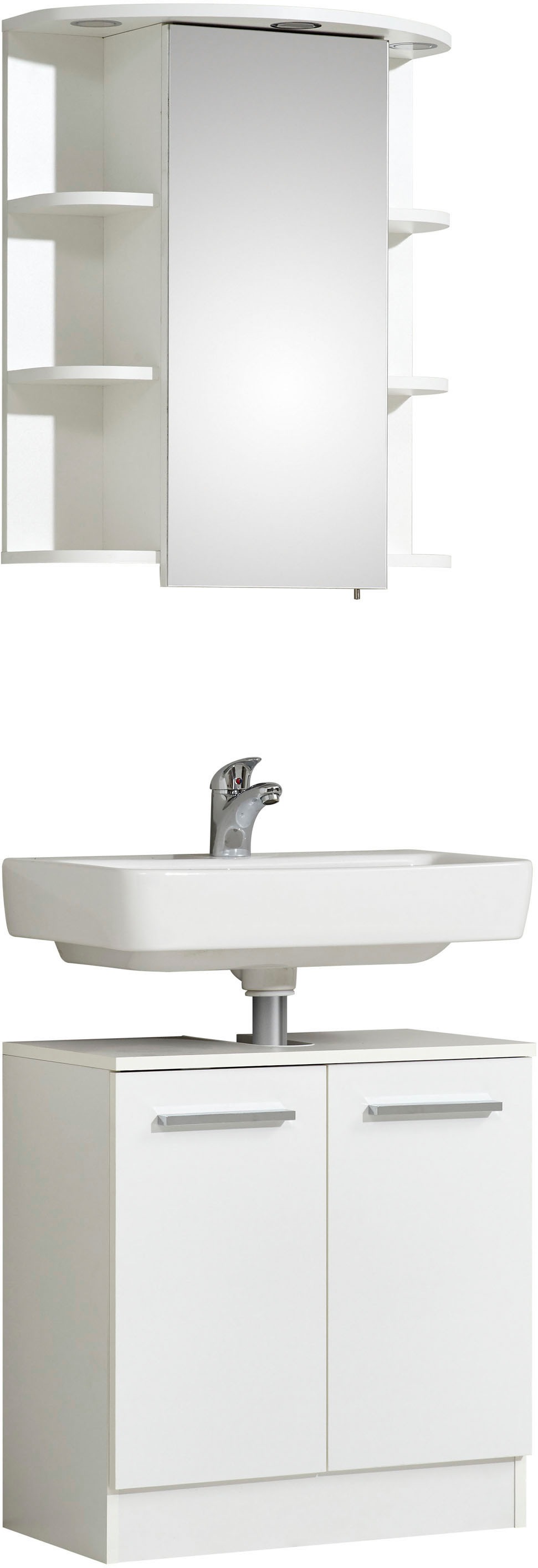 Saphir Badmöbel-Set »Quickset 335 2-teilig, Waschbeckenunterschrank mit LED günstig online kaufen