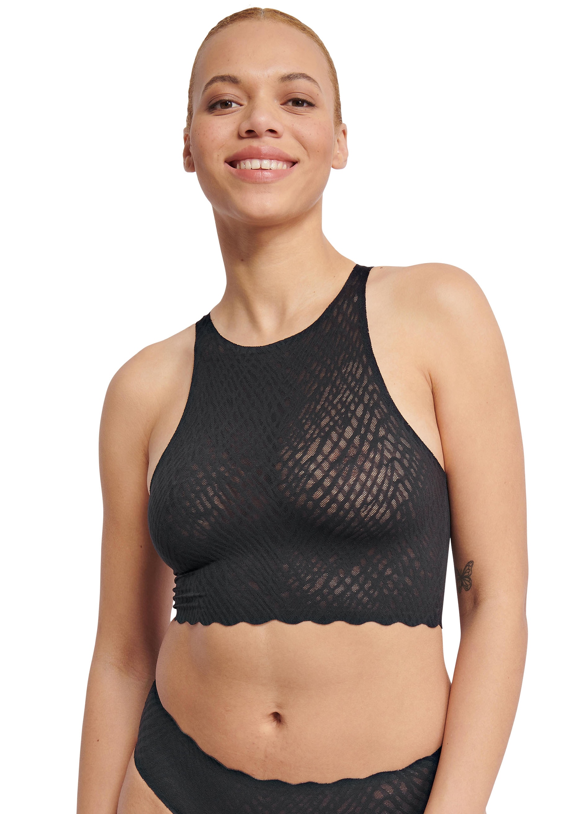 sloggi Crop-Top »ZERO Feel Bliss«, nahtlos mit Spitzenoptik