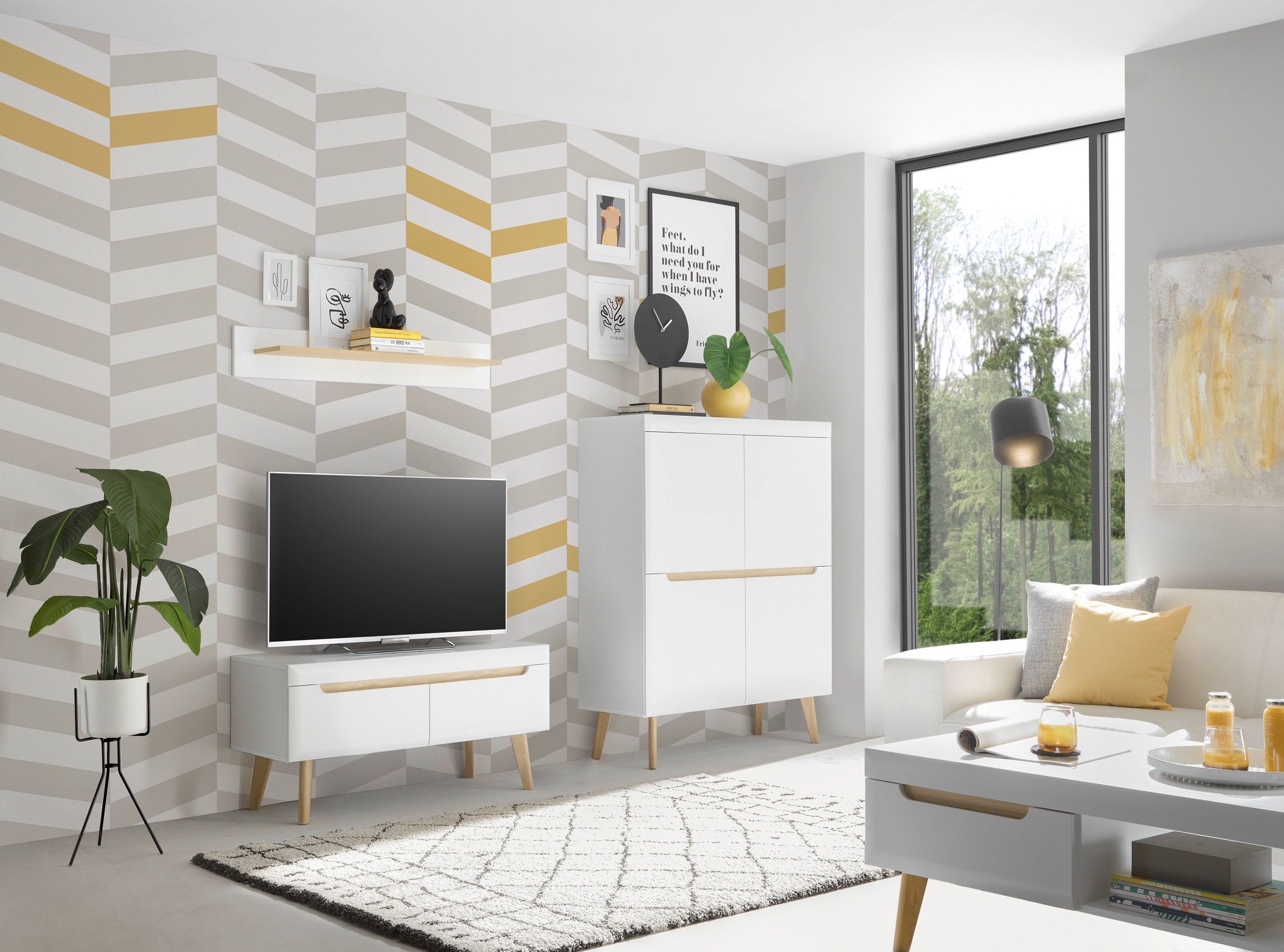 INOSIGN Wohnwand »Torge, Anbauwand, Schrankwand, Mediawand, Wohnzimmer-Set« günstig online kaufen