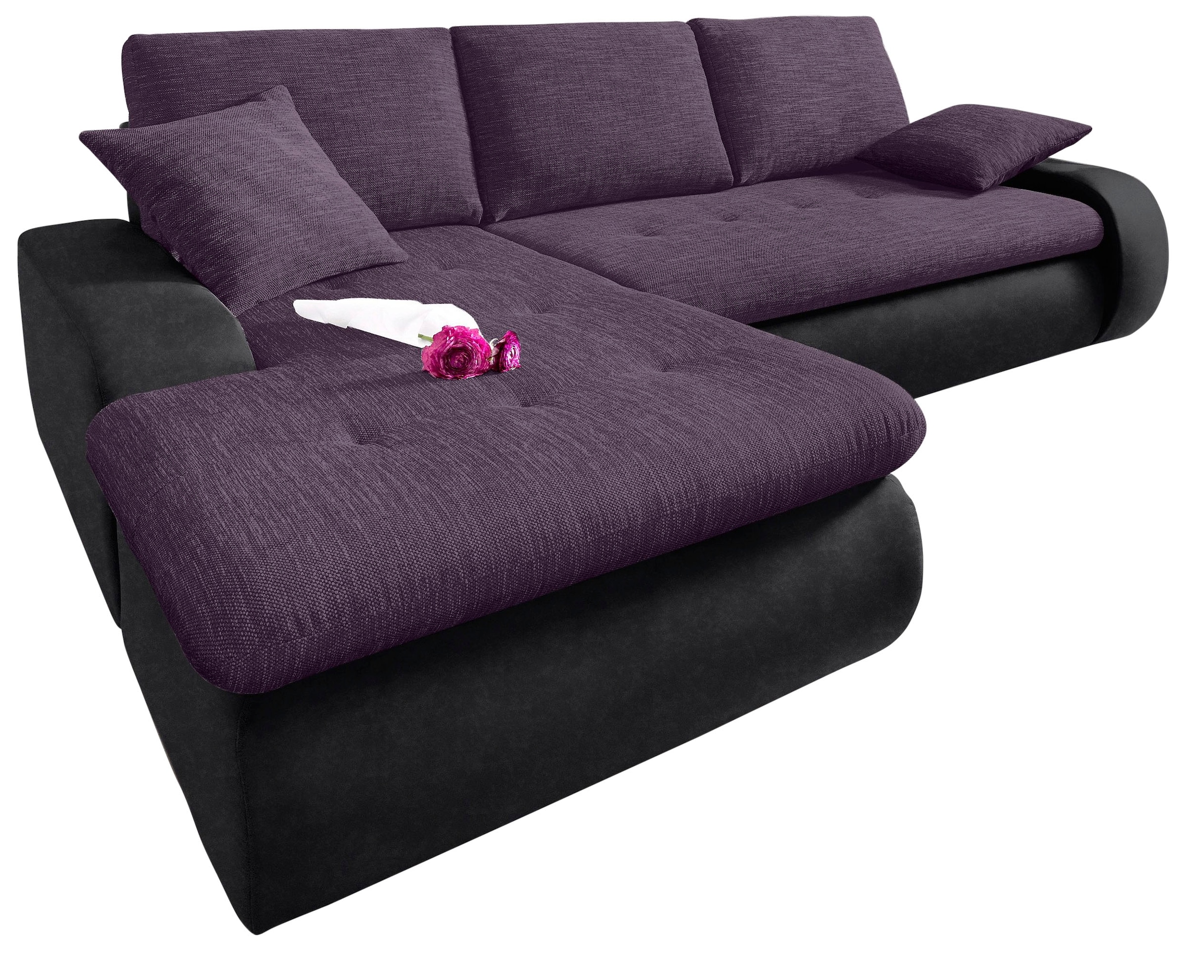 TRENDMANUFAKTUR Ecksofa »Indie, modern und bequem, Materialmix, OTTOs Choic günstig online kaufen