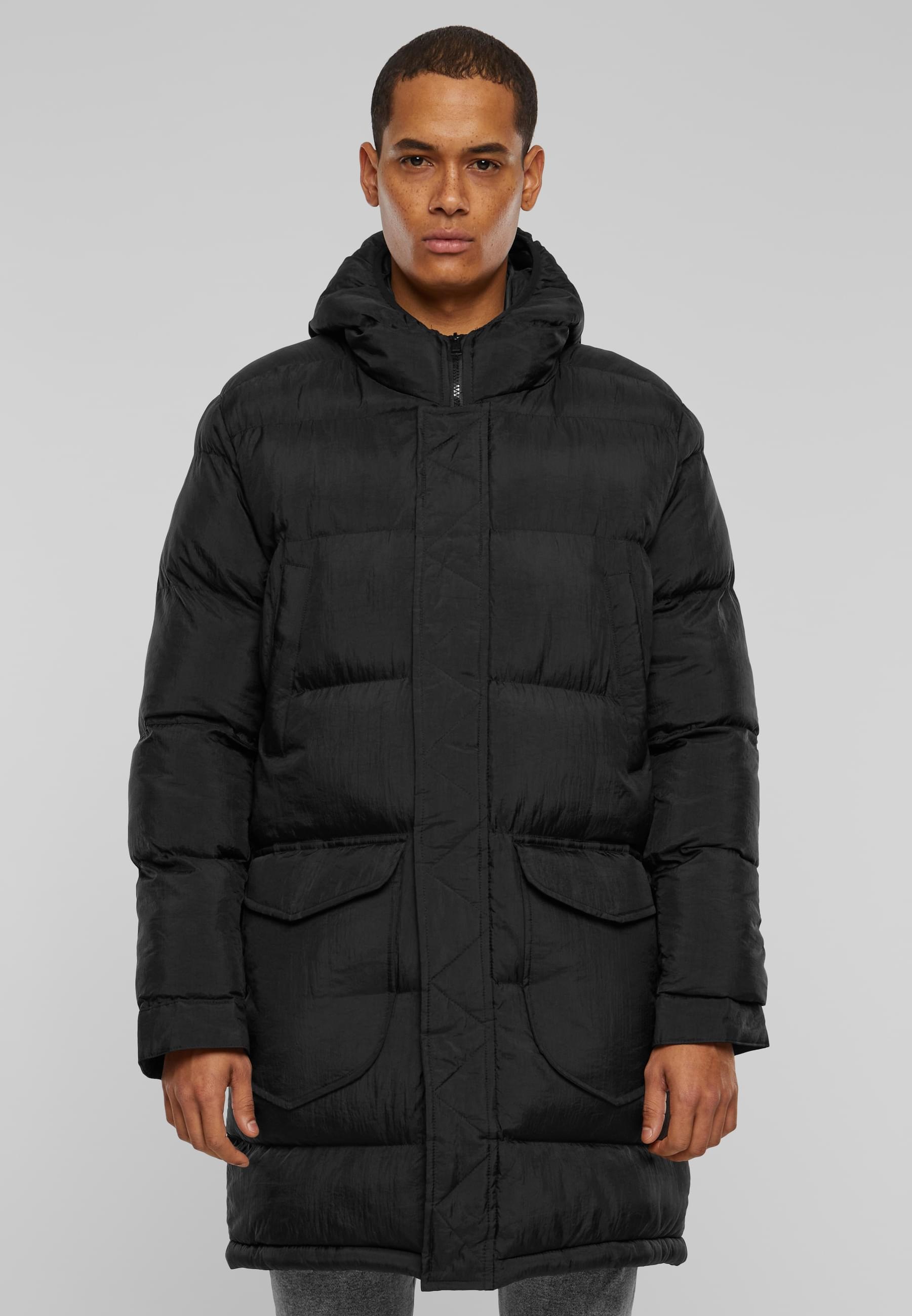 2Y Studios Winterjacke »2Y Studios Herren 2Y Long Puffer Jacket« 1 Stk. tlg. mit Kapuze