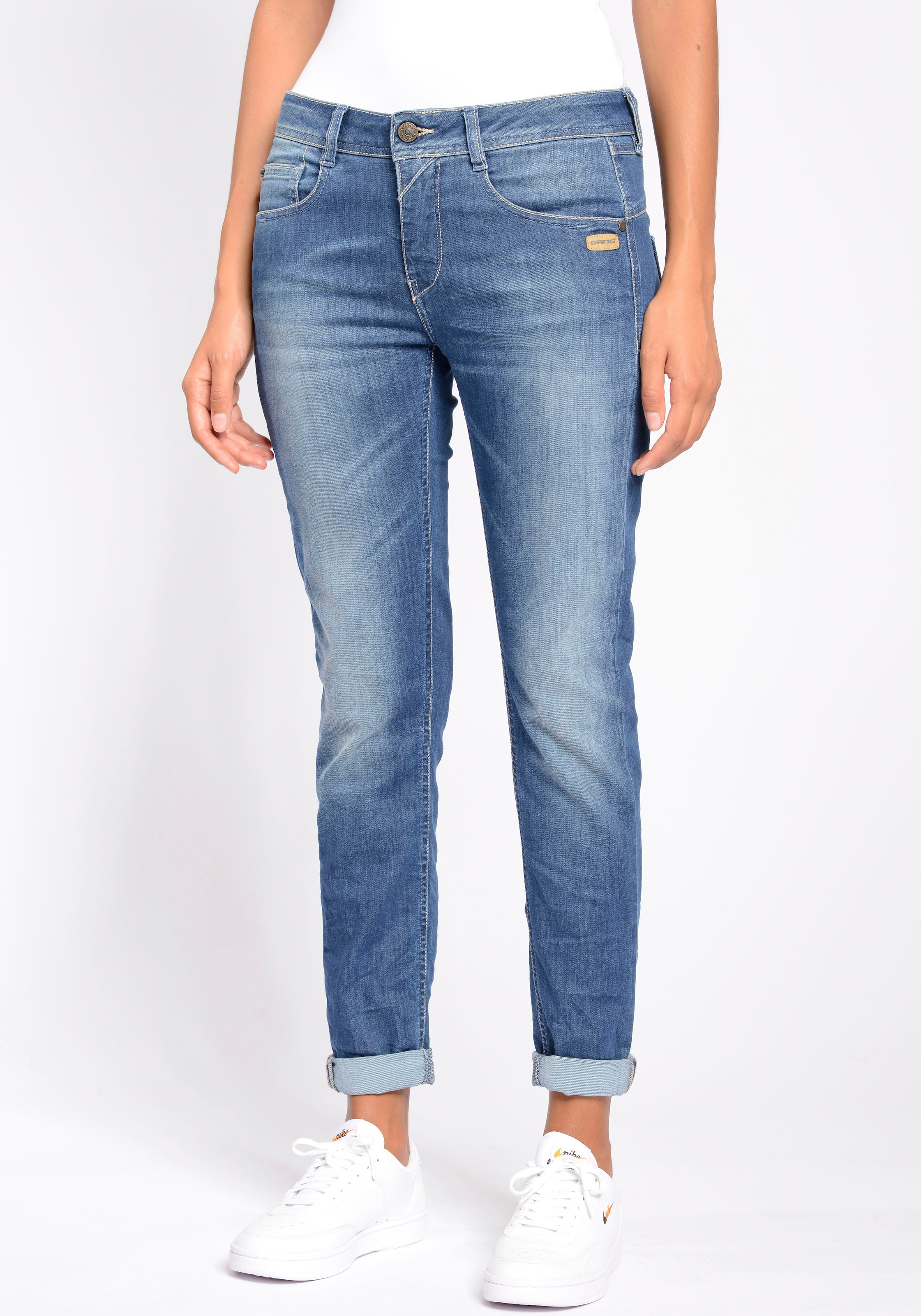 GANG Relax-fit-Jeans »Amelie Relaxed Fit«, mit Used-Effekten jetzt  bestellen | Slim-Fit Jeans