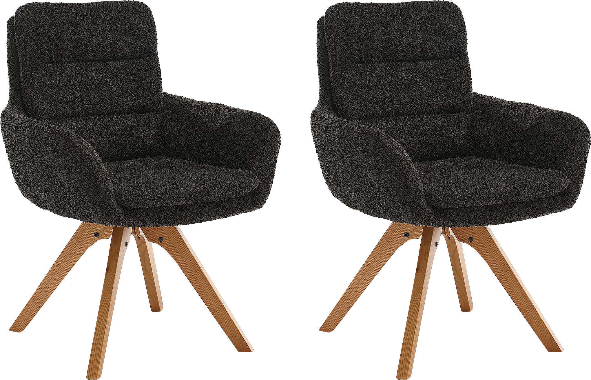 Home affaire Esszimmerstuhl »Taragona«, (Set), 2 St., Boucle, mit unterschi günstig online kaufen