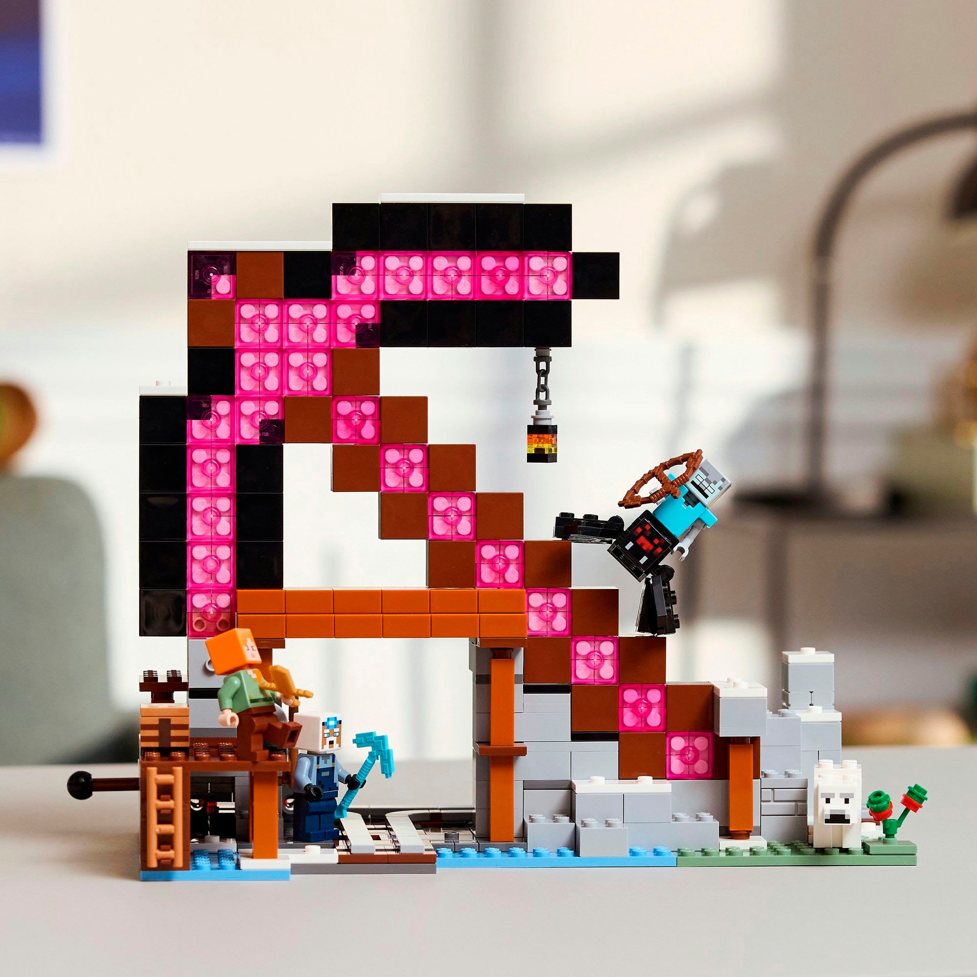 LEGO® Konstruktionsspielsteine »Die Spitzhackenmine (21277), LEGO Minecraft«, (530 St.), Made in Europe