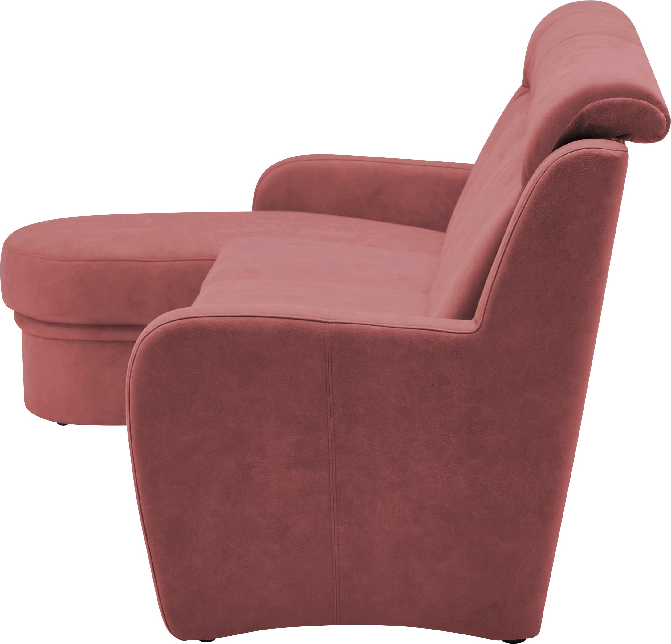 VILLA BECK Ecksofa »Varese L-Form«, (2 St.), Kopfteilverstellung, wahlweise mit Sitzvorzug, in Sitzhöhe 46 cm