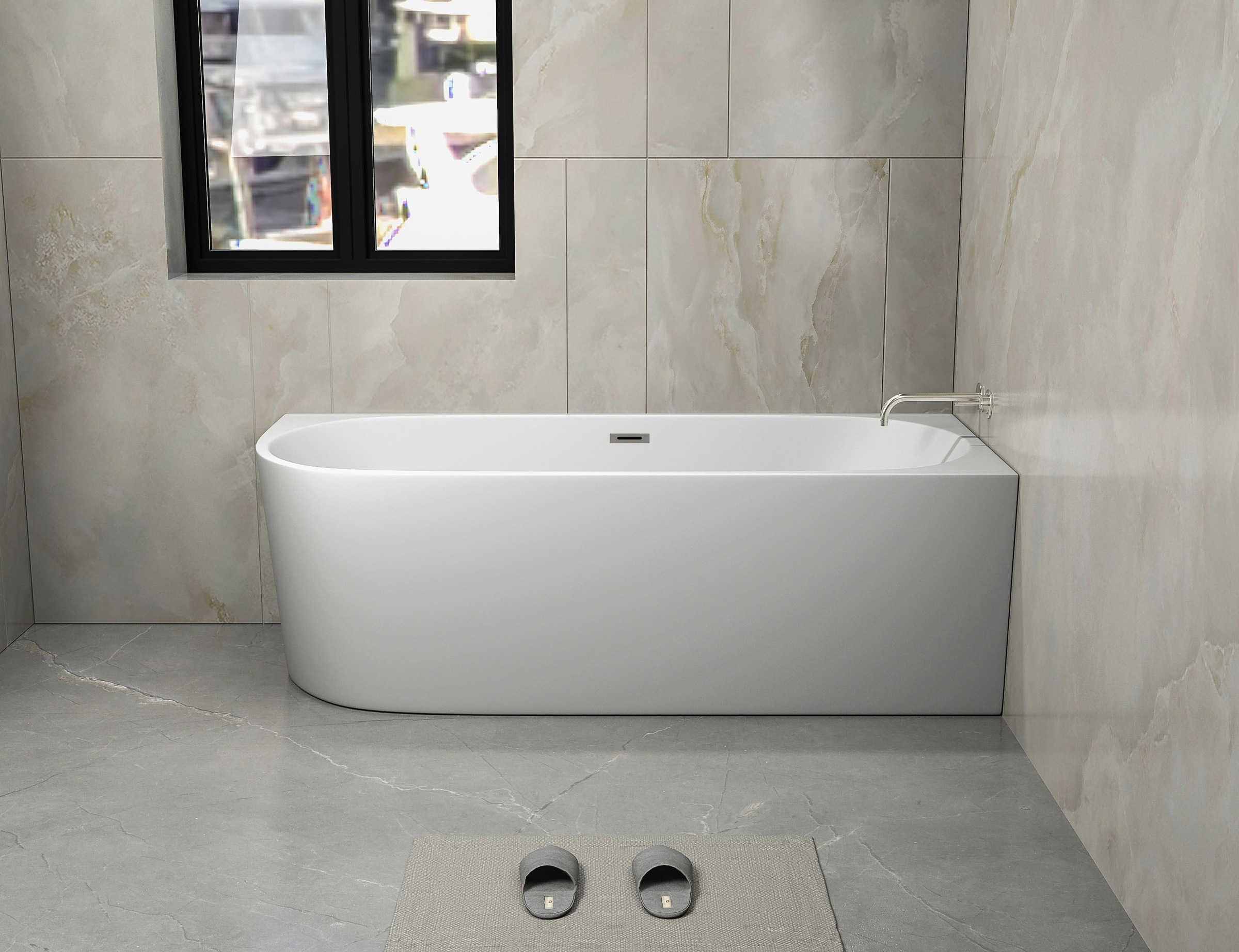 Sanotechnik Badewanne »PORTO« Höhe 56 cm Überlauf 170x75x56 cm günstig online kaufen