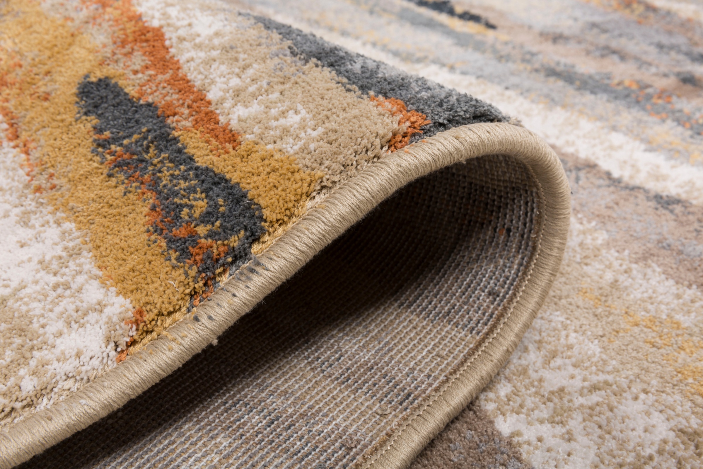 Gino Falcone Teppich »Anna Maria Stripe« rechteckig 20 mm Höhe Kurzflor, modernes Design, Wohnzimmer