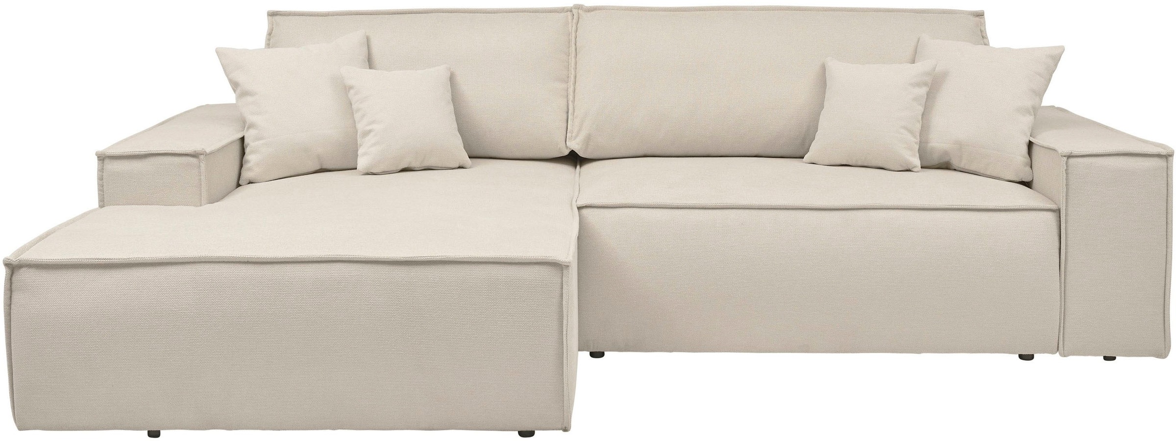 OTTO home Ecksofa »FINNLEY, L-Form 257 cm, Schlafsofa« mit Bettkasten, in B günstig online kaufen