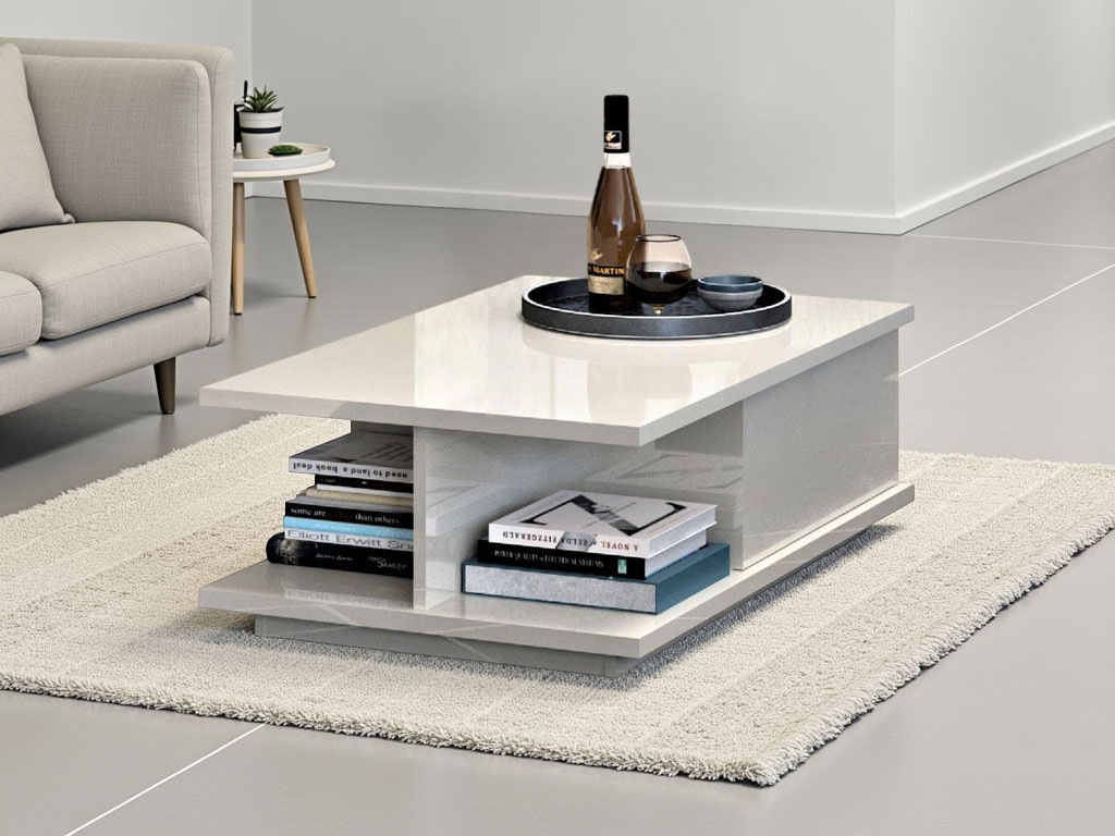 Places of Style Couchtisch »Piano«, UV lackiert, Wohnzimmer Tisch mit Schub günstig online kaufen