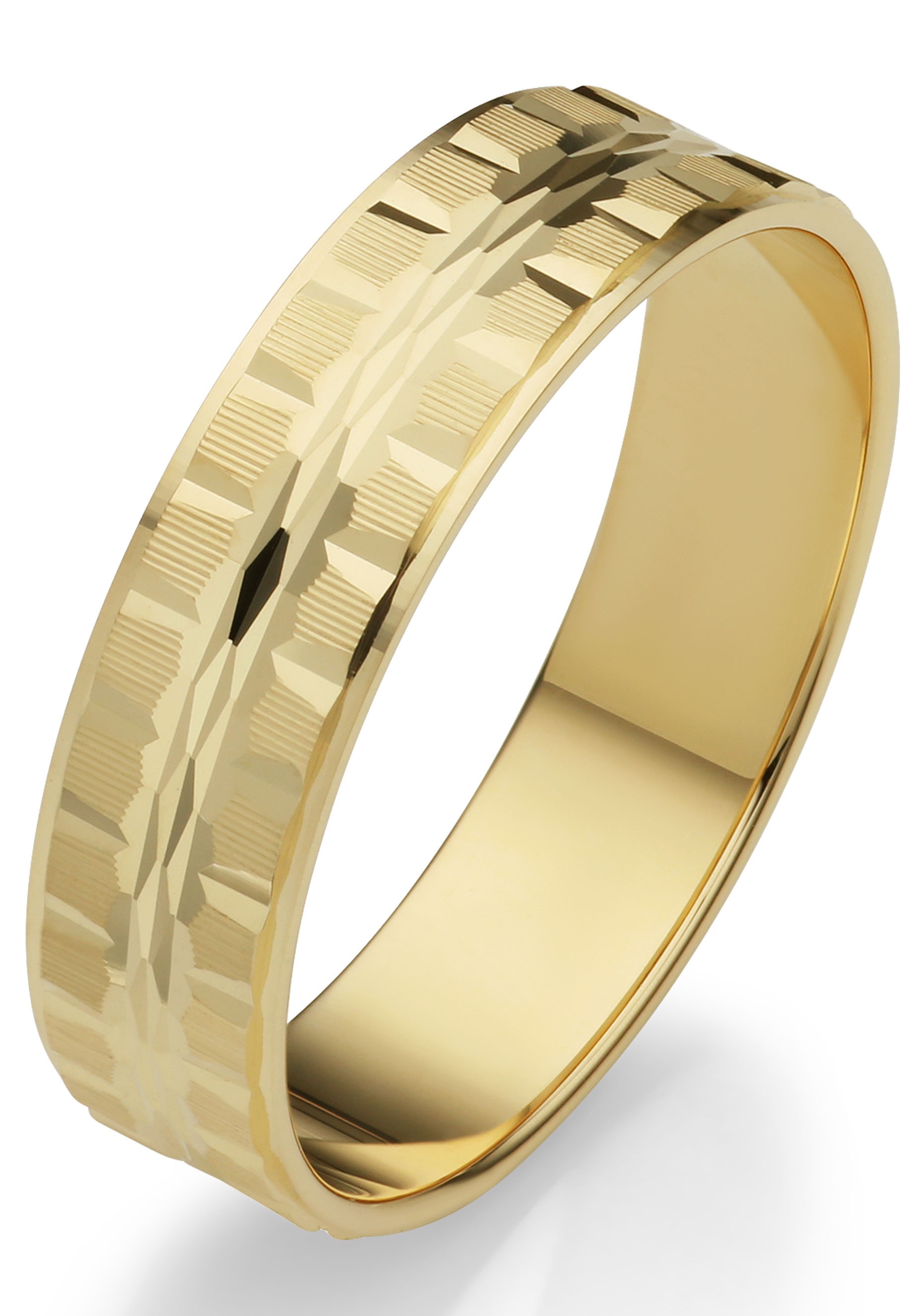 Firetti Trauring »Schmuck Geschenk Gold 375 Hochzeit Ehering "LIEBE"«, Made in Germany