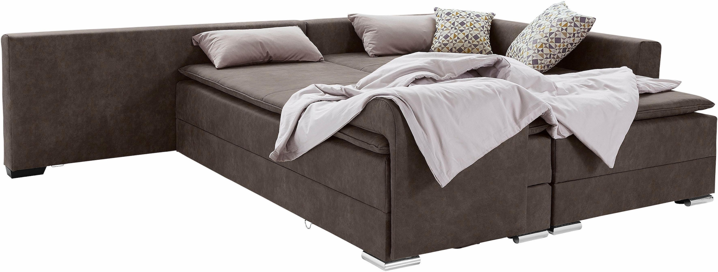 INOSIGN Ecksofa »Night & Day L-Form«, mit Bettfunktion 180 cm, Dauerschlaffunktion