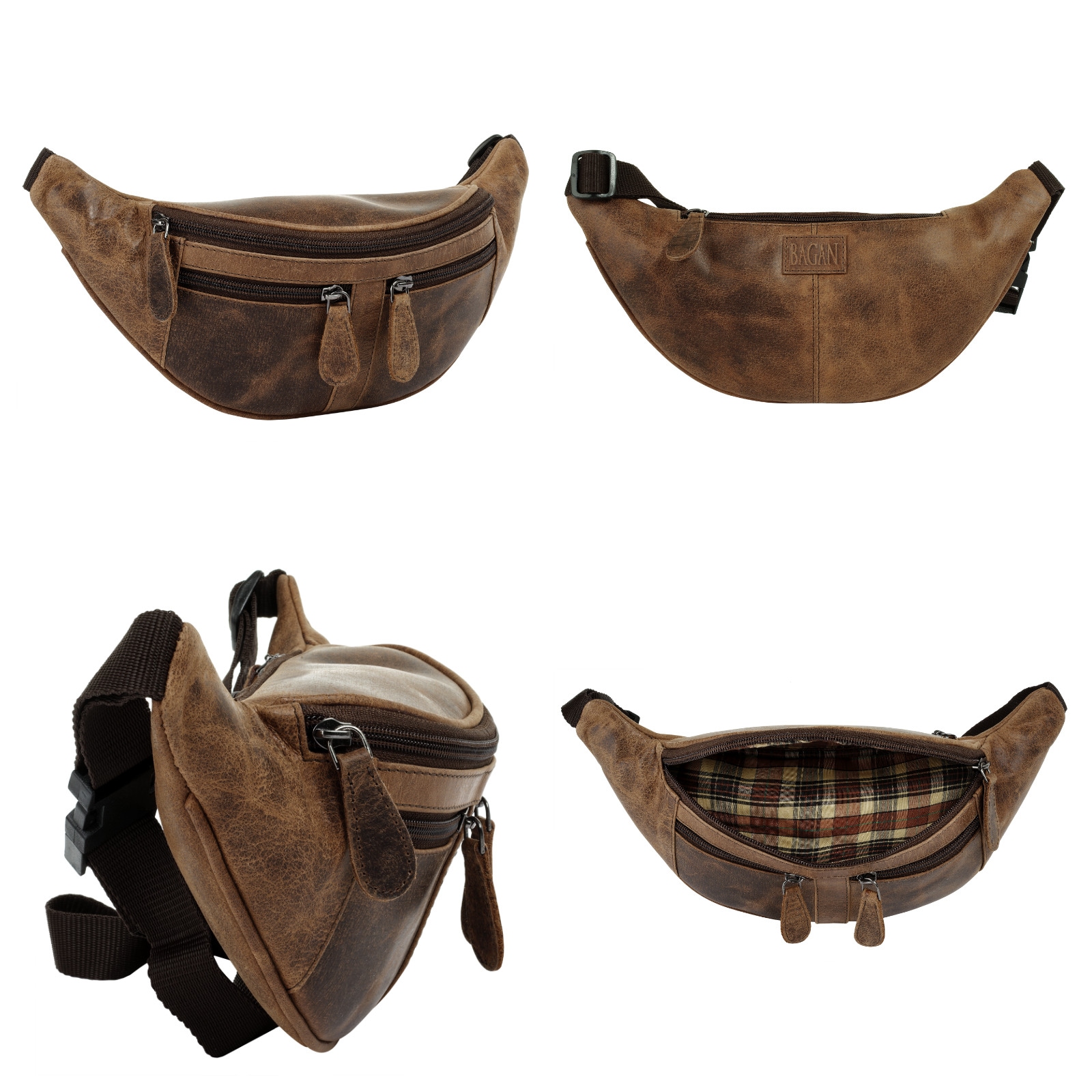 Bagan Gürteltasche, echt Leder