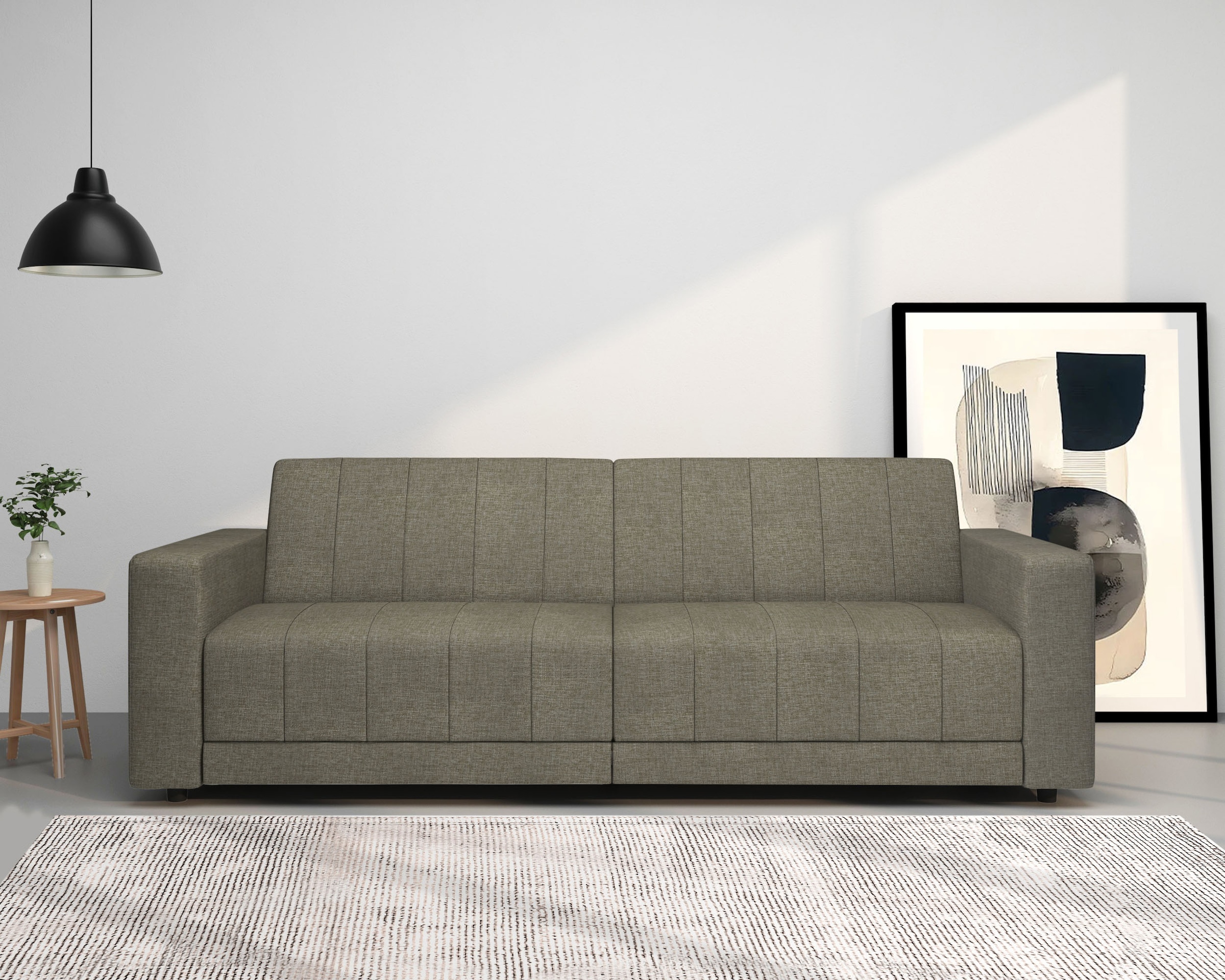 Dorel Home 3-Sitzer »Allie II Schlafsofa 225 cm« Bett-Funktion (108/190cm), günstig online kaufen