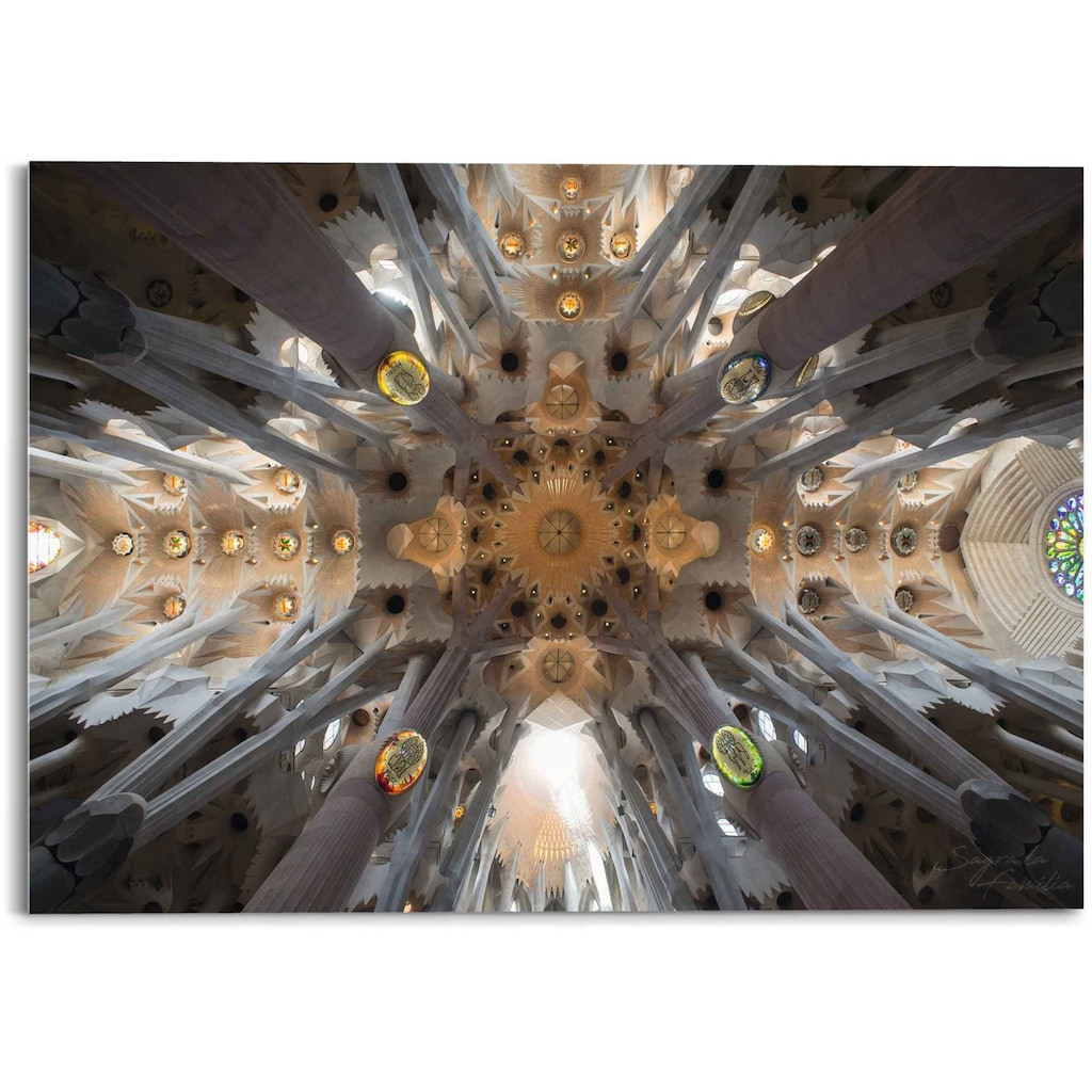 Reinders! Glasbild »Glasbild Sagrada Familia Sara Franqui - Fotografie - Kunst«, Kirche, (1 St.)