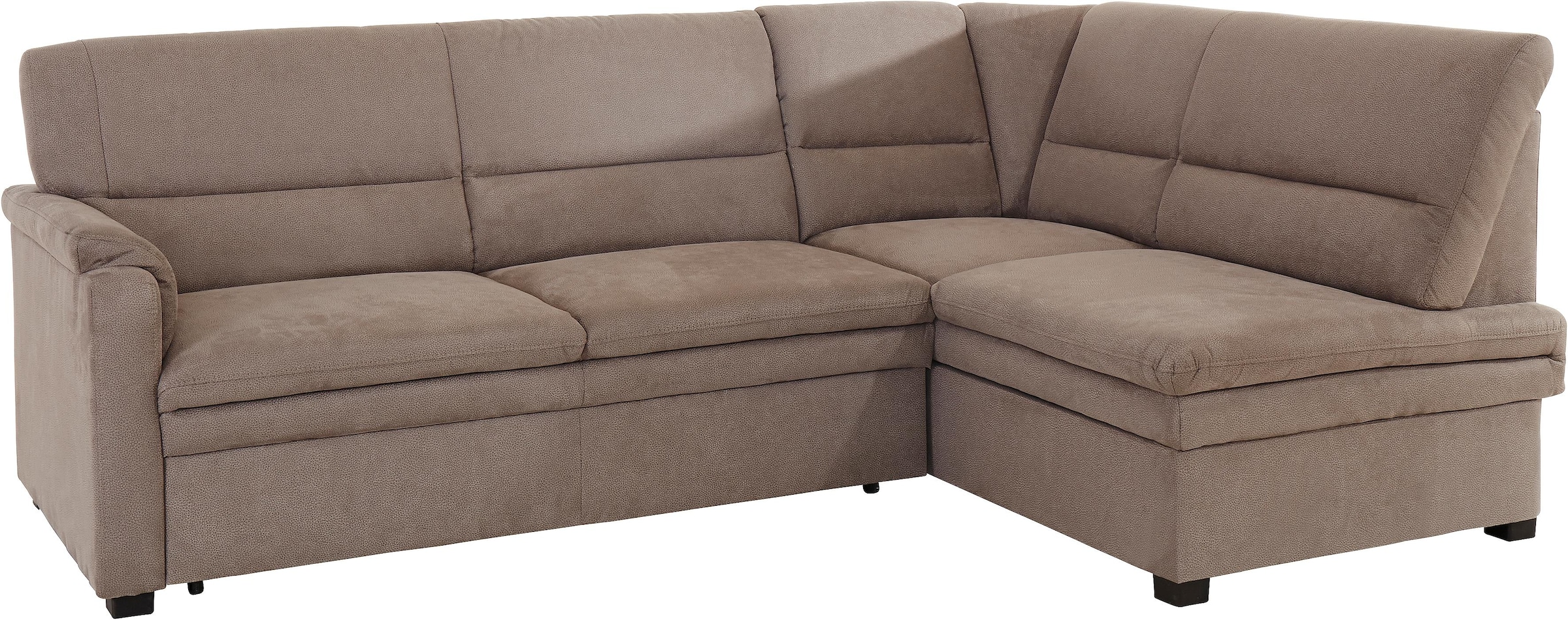 sit&more Ecksofa »Pisa L-Form«, mit Federkern, wahlweise mit Bettfunktion
