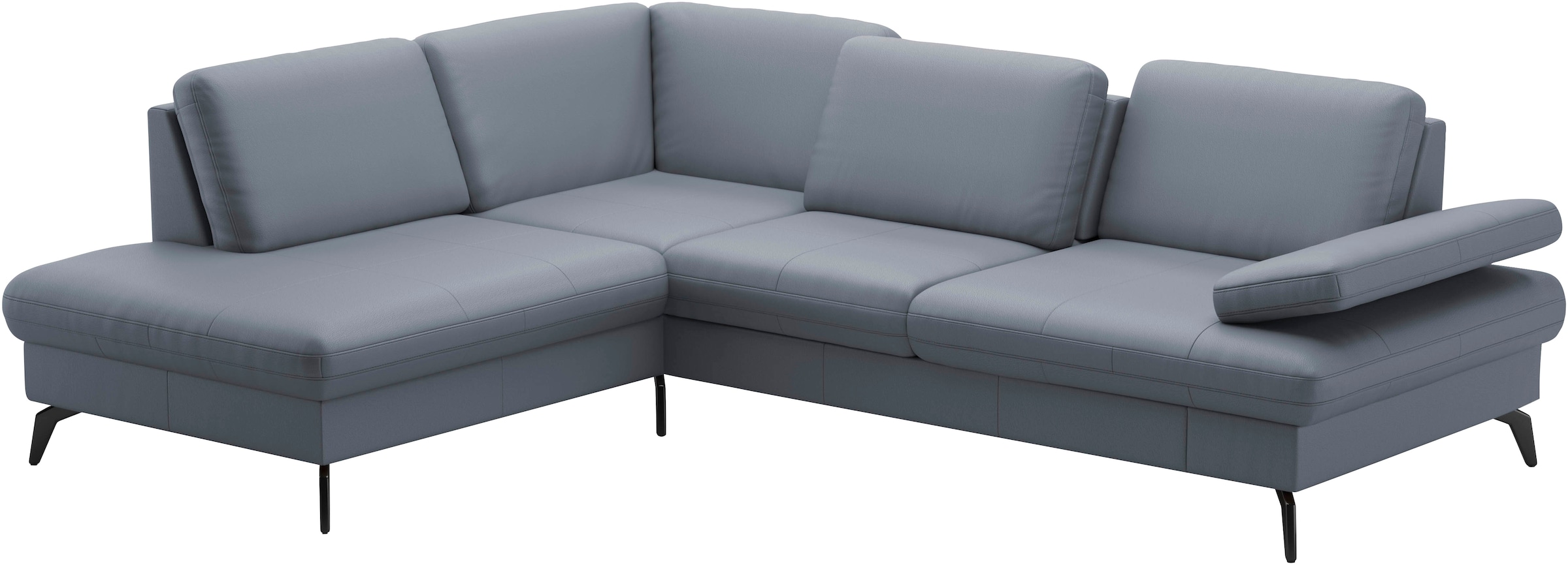 sit&more Ecksofa »Morris L-Form, inkl. Sitztiefenverstellung«, wahlweise mit Armteilverstellung, Bettfunktion & Bettkasten