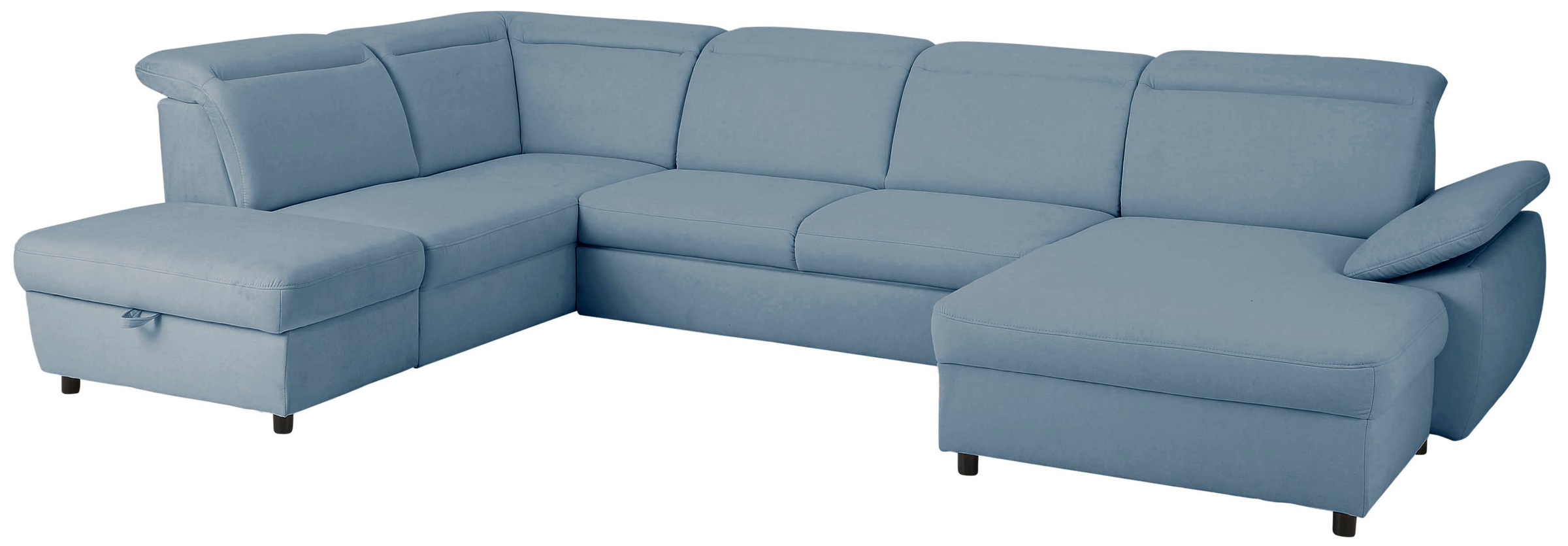 Home affaire Wohnlandschaft »Mauritius U-Form« mit Kopfteil- und Armlehnver günstig online kaufen