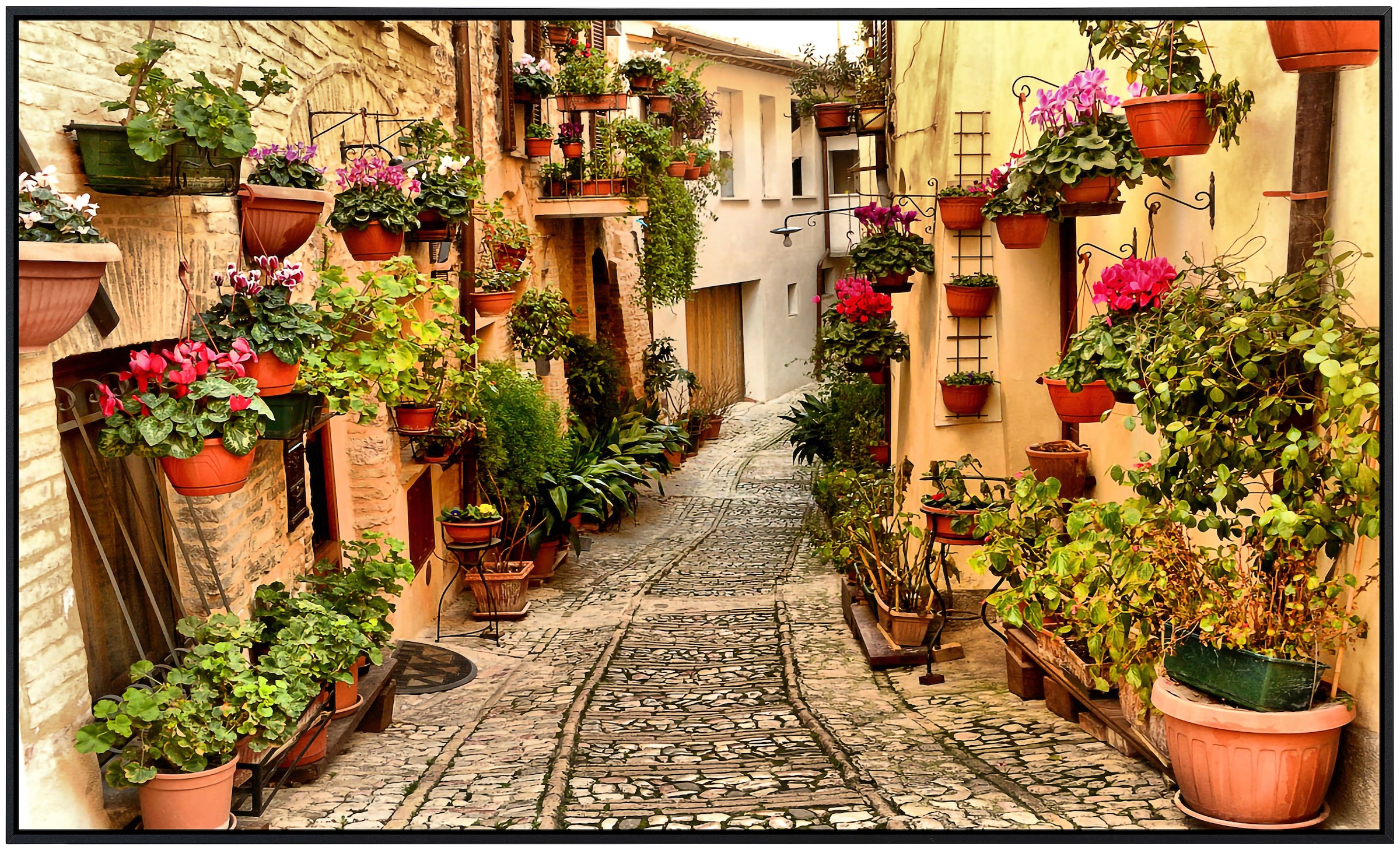 Papermoon Infrarotheizung »Gasse in Spello Umbrien«, sehr angenehme Strahlungswärme
