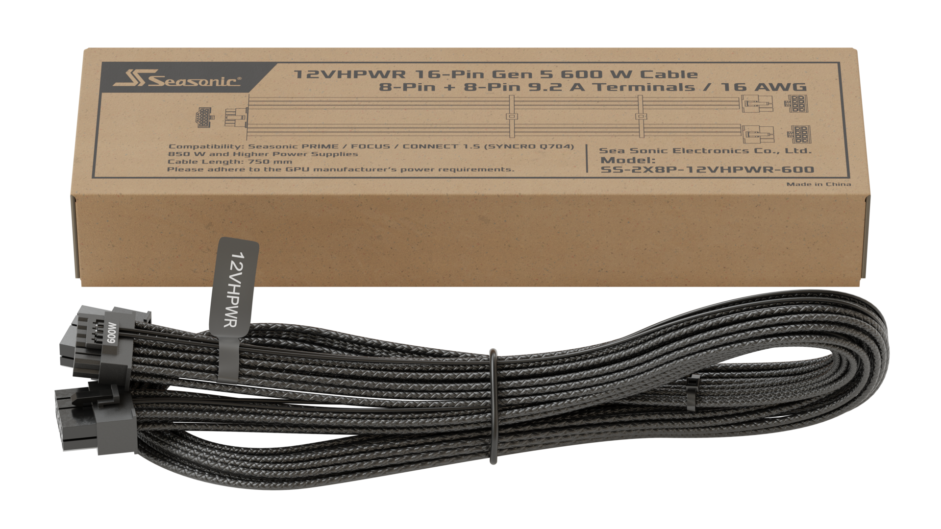 Seasonic Grafikkarten-Kabel »12VHPWR«, 75 cm
