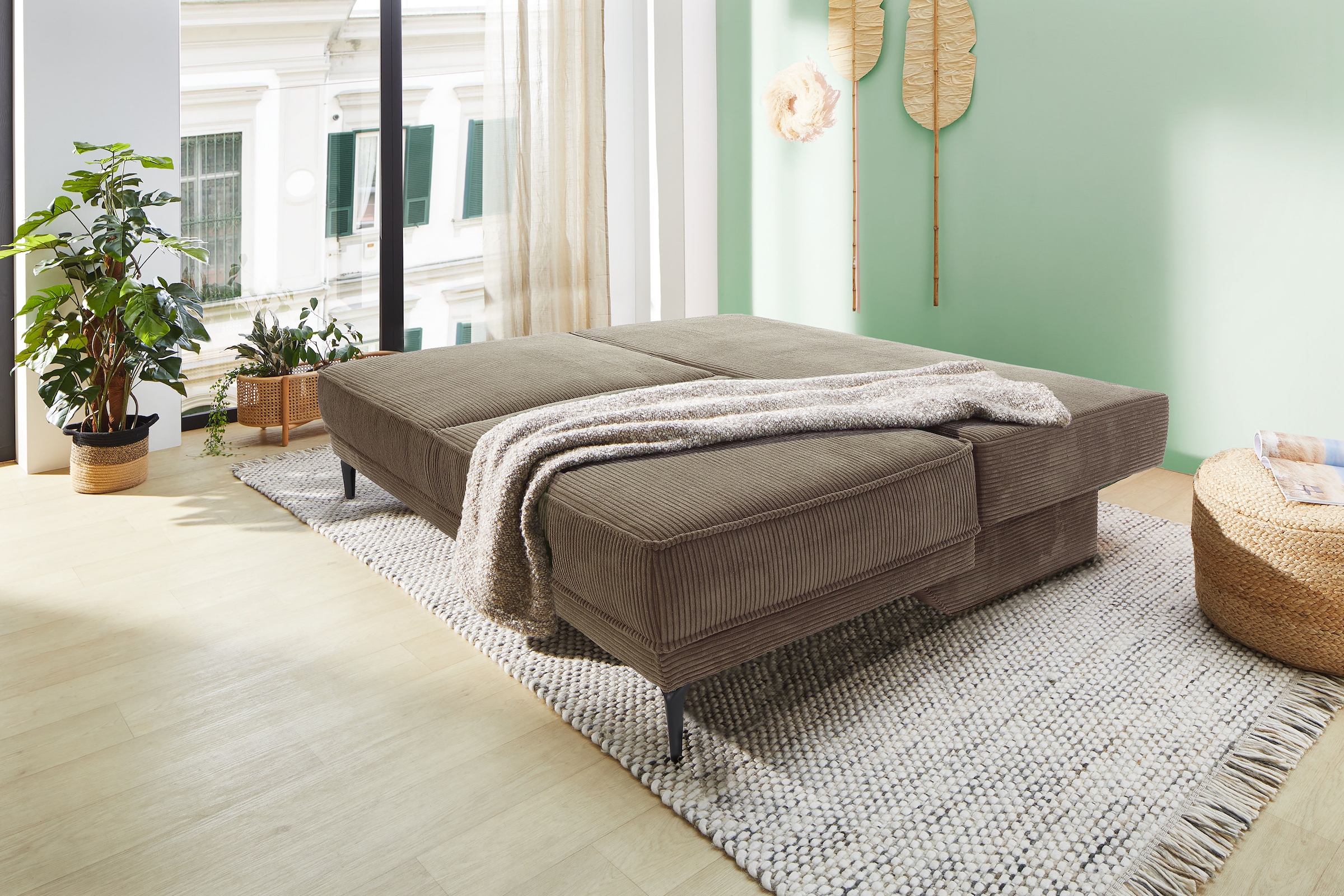 Jockenhöfer Gruppe Schlafsofa »Maestro, Dauerschlafsofa« TTFK-Polsterung + Wellenfederung, Bettkasten, Liegefläche: 161x200 cm