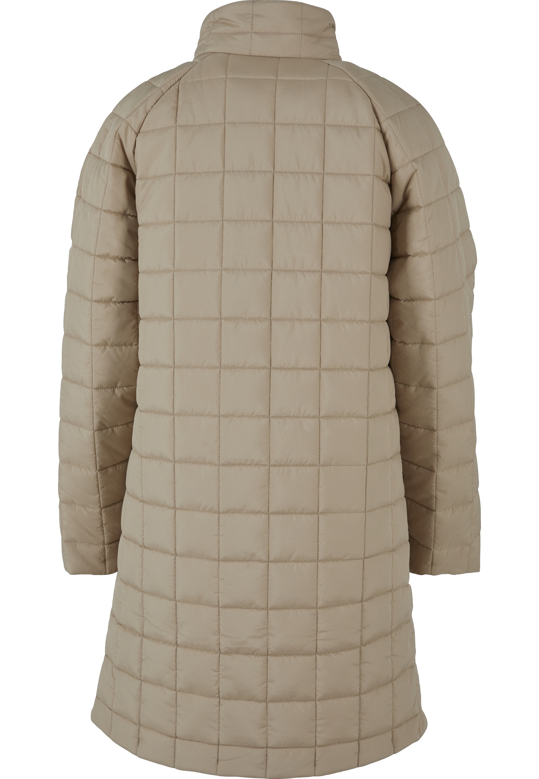 URBAN CLASSICS Winterjacke »Urban Classics Damen Ladies Quilted Coat« 1 Stk. tlg. ohne Kapuze