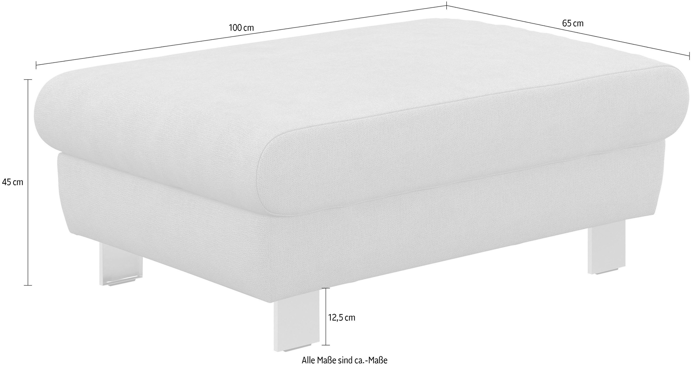 COTTA Hocker »Komaris, B: 100 cm« individuell zu kombinieren