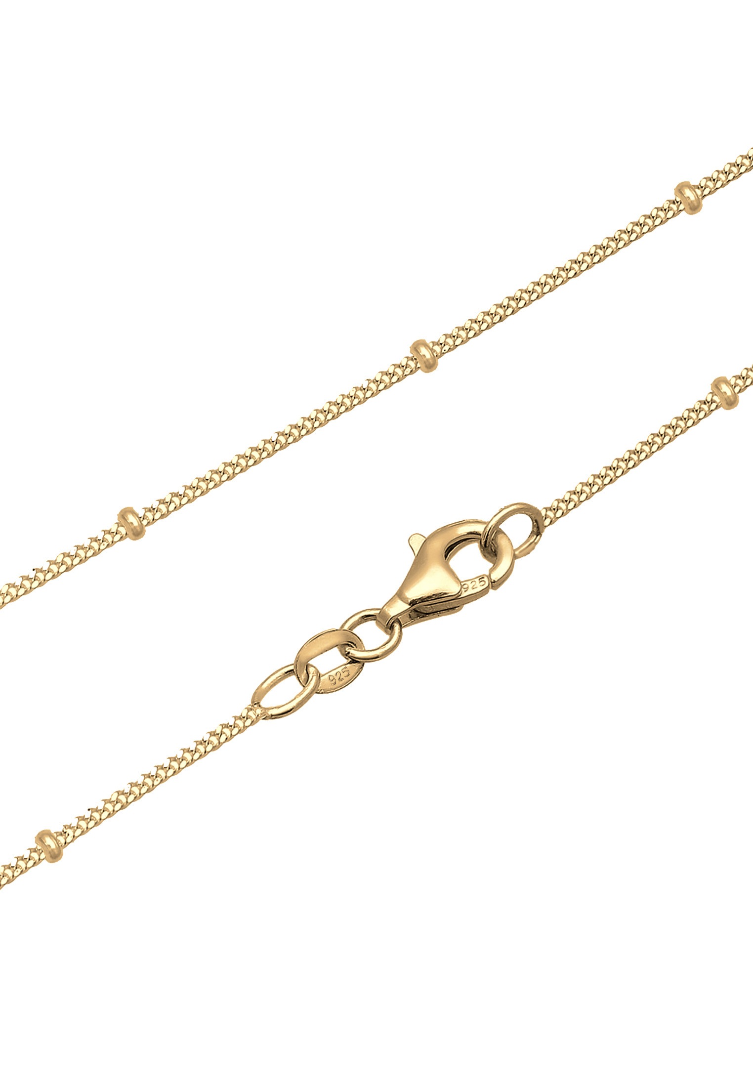 Elli Perlenkette »Blume Süßwasserperlen Weiß 925 Sterling Silber vergoldet«