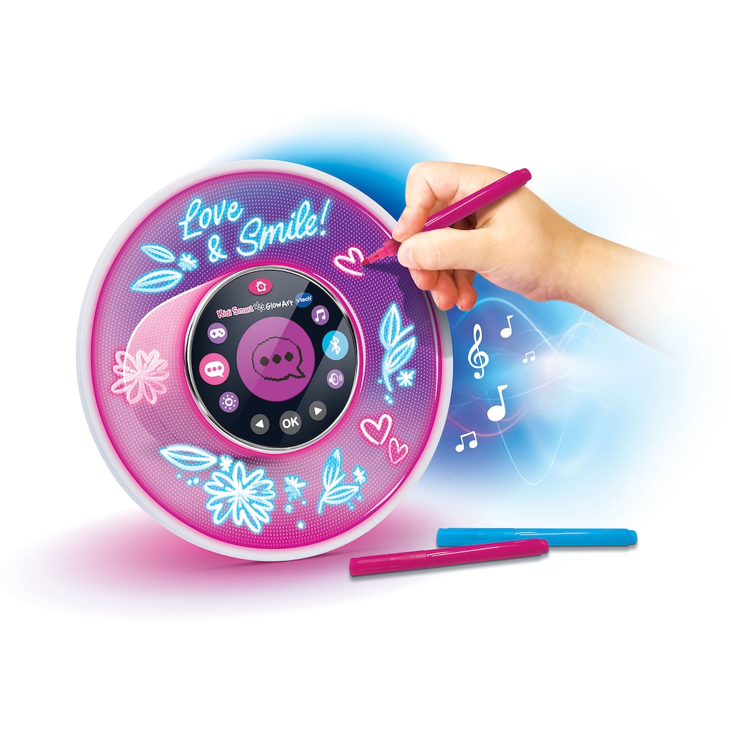 Vtech® Lernspielzeug »Kiditronics, KidiSmart Glow Art«, 10-in1 Bluetooth-Lautsprecher