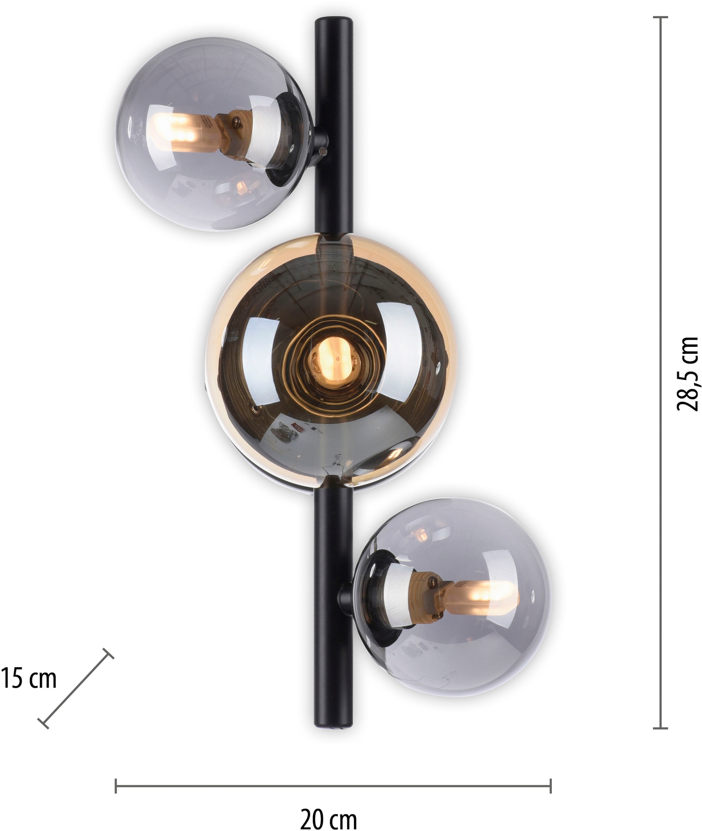 Paul Neuhaus LED Wandleuchte »POPSICLE«, 3 flammig, Leuchtmittel G9 | LED wechselbar