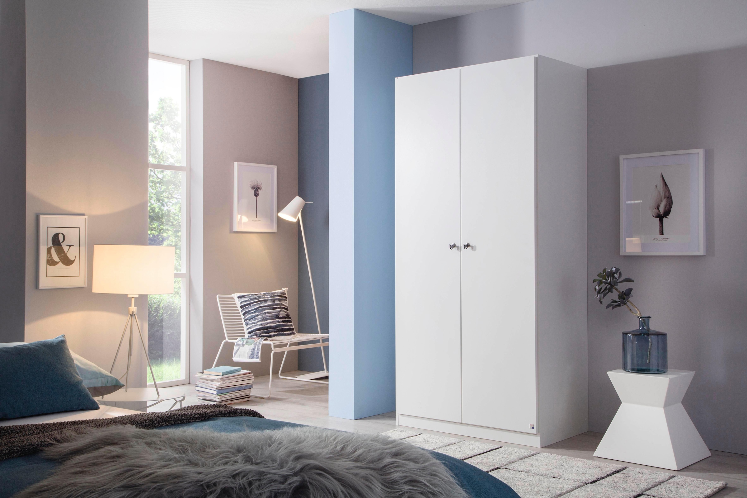 rauch Drehtürenschrank »Kleiderschrank Schrank Garderobe Schlafzimmer Büroschrank BUCHHOLZ«, (mit Schloss, in Breite 47 und 90 cm), viel Stauraum mit abschließbaren Türen MADE IN GERMANY