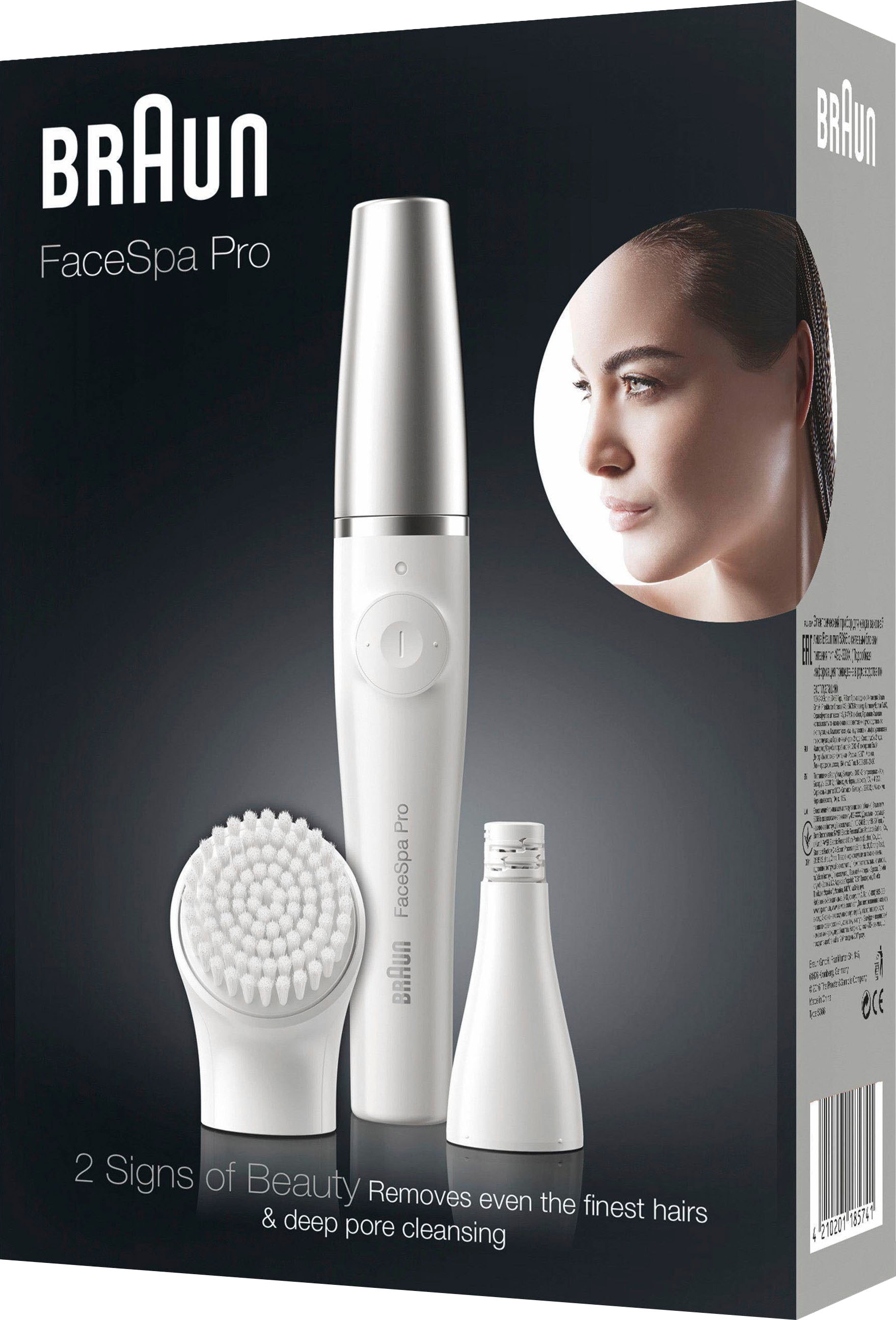 Braun Gesichtsepilierer »FaceSpa Pro SE910«, 10 Mikroöffnungen, Wet&Dry