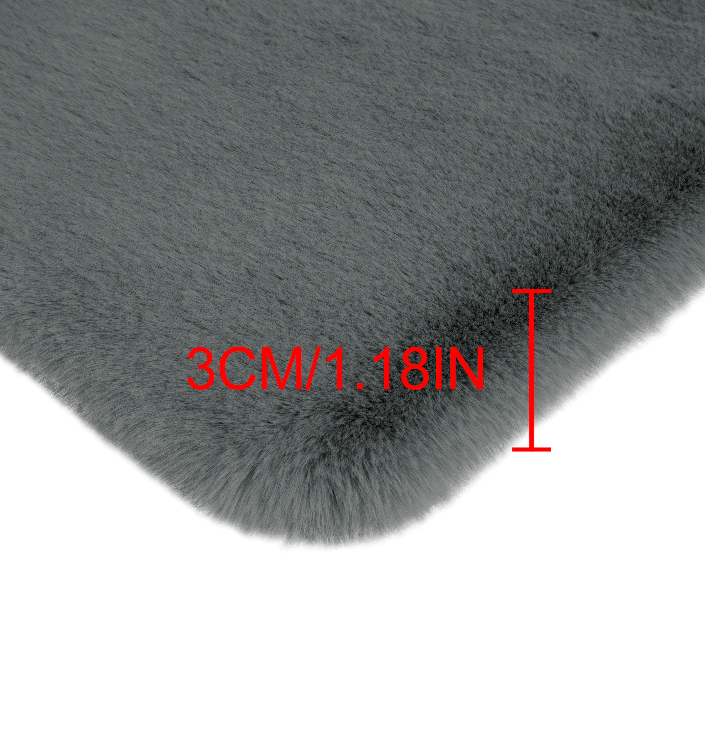 my home Badematte »Rabbit Badematten, Badvorleger, Badezimmer Teppich«, rutschhemmend beschichtet, strapazierfähig-fußbodenheizungsgeeignet-schnell trocknend, Kaninchenfell-Haptik, Badteppich, rechteckig, rund & als 3-tlg. Set