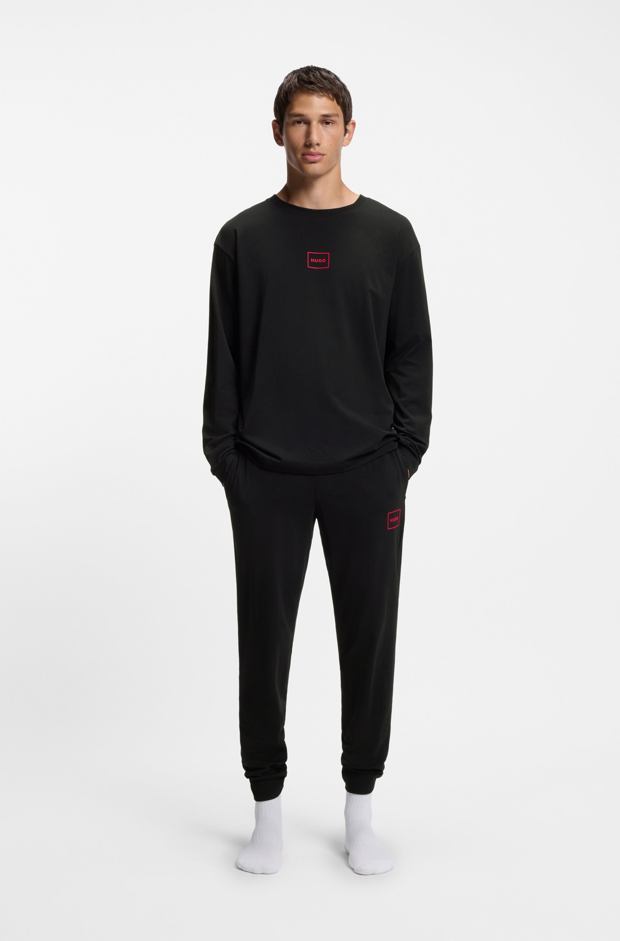 HUGO Underwear Langarmshirt »T-Shirt Laze Longsleeve«, mit Rundhalsausschnitt