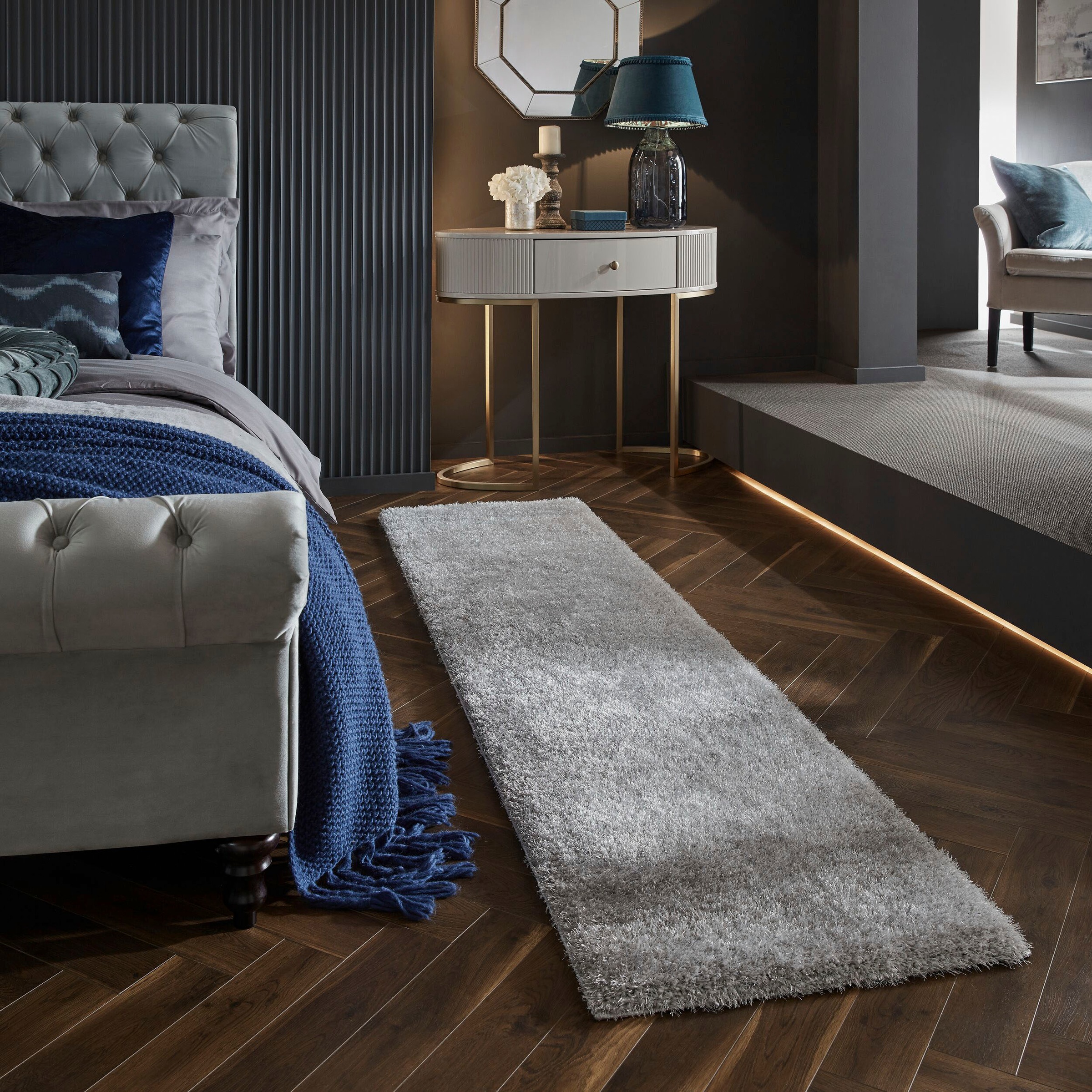 FLAIR RUGS Hochflor-Läufer »Velvet«, rechteckig, 40 mm Höhe günstig online kaufen
