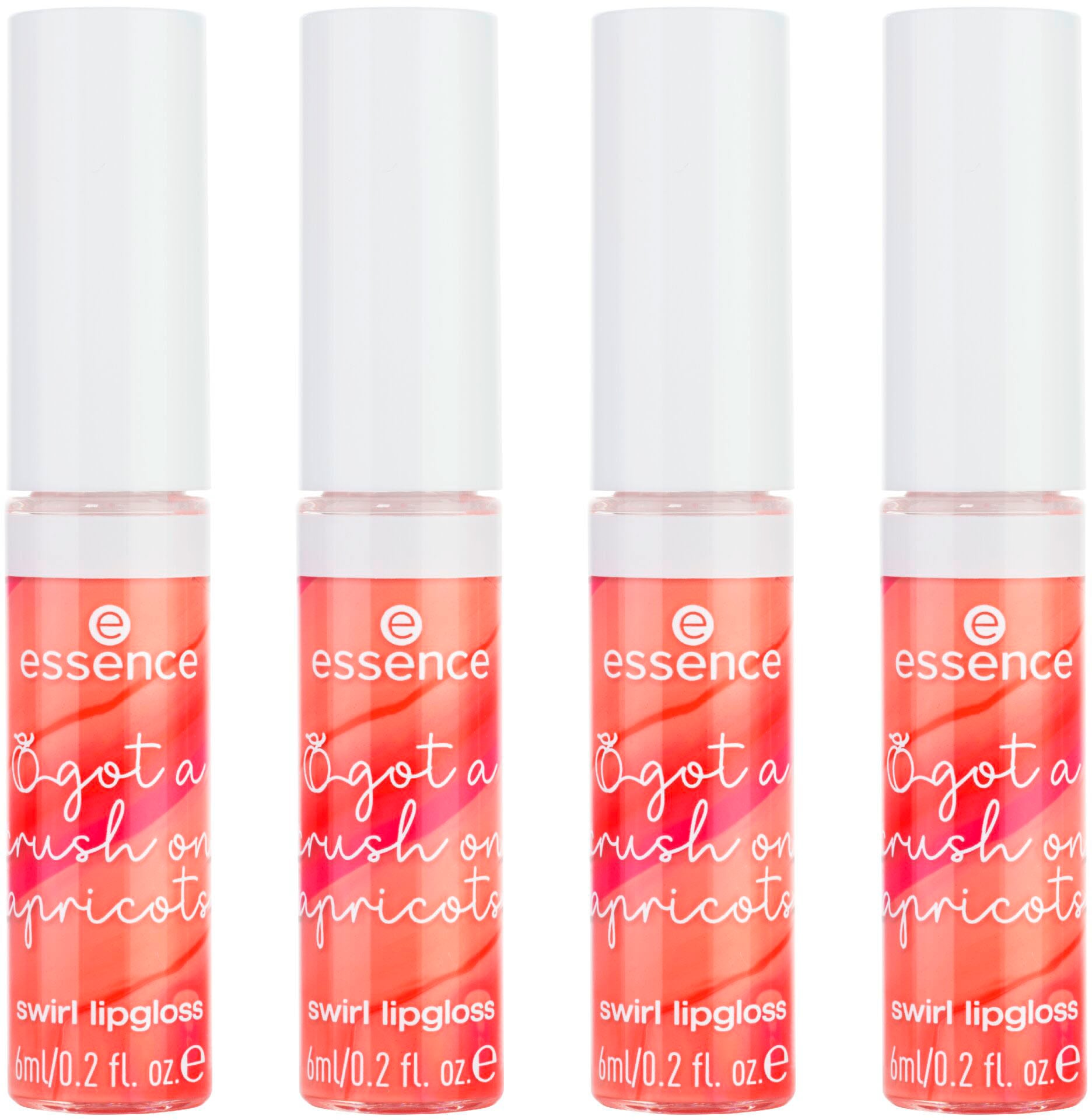 Essence Lipgloss »got a crush on apricots swirl lipgloss«, (Set, 4 tlg.)
