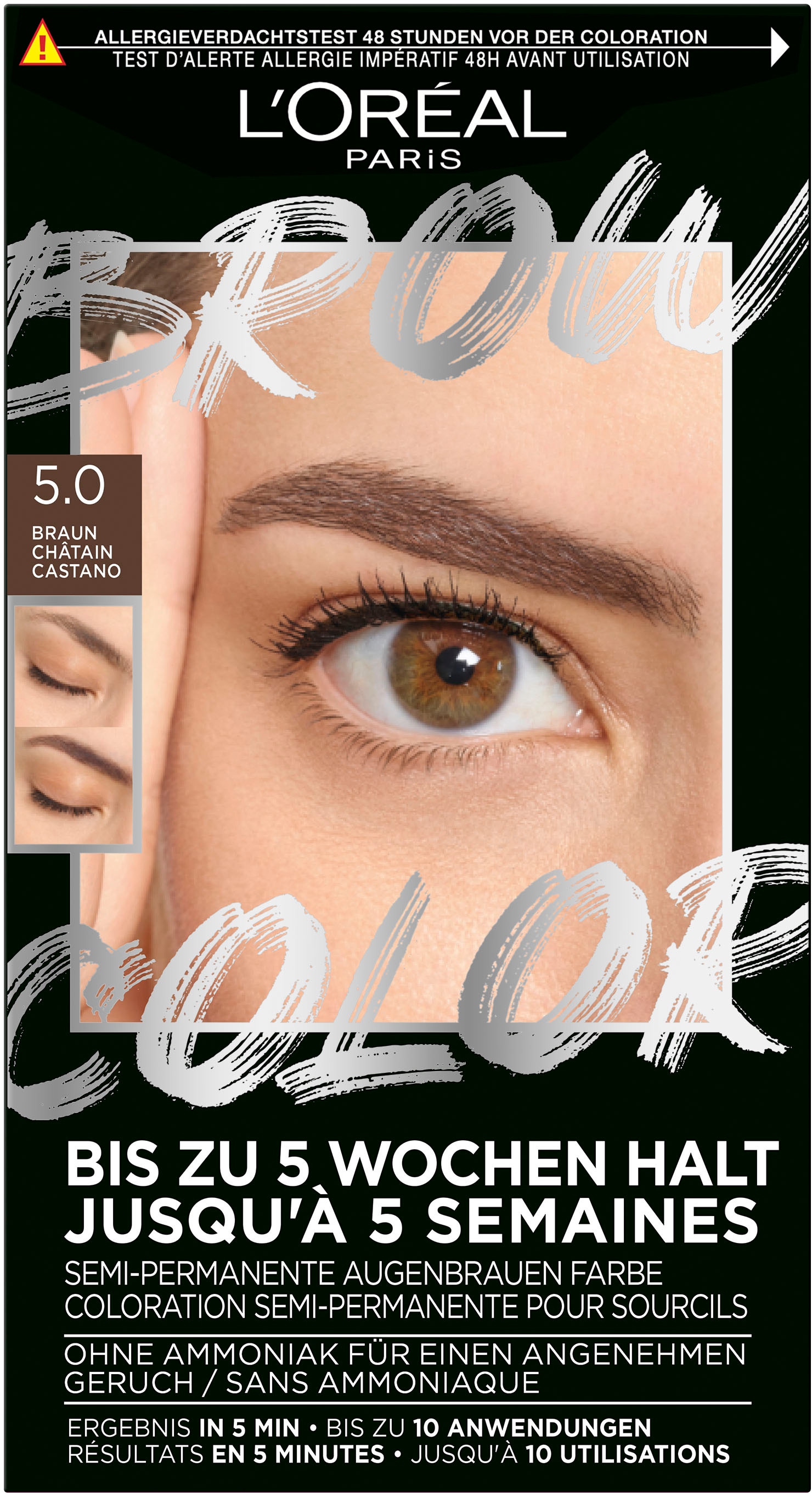 L'ORÉAL PARIS Augenbrauenpflege »Brow Color«, mit ammoniakfreier Formel