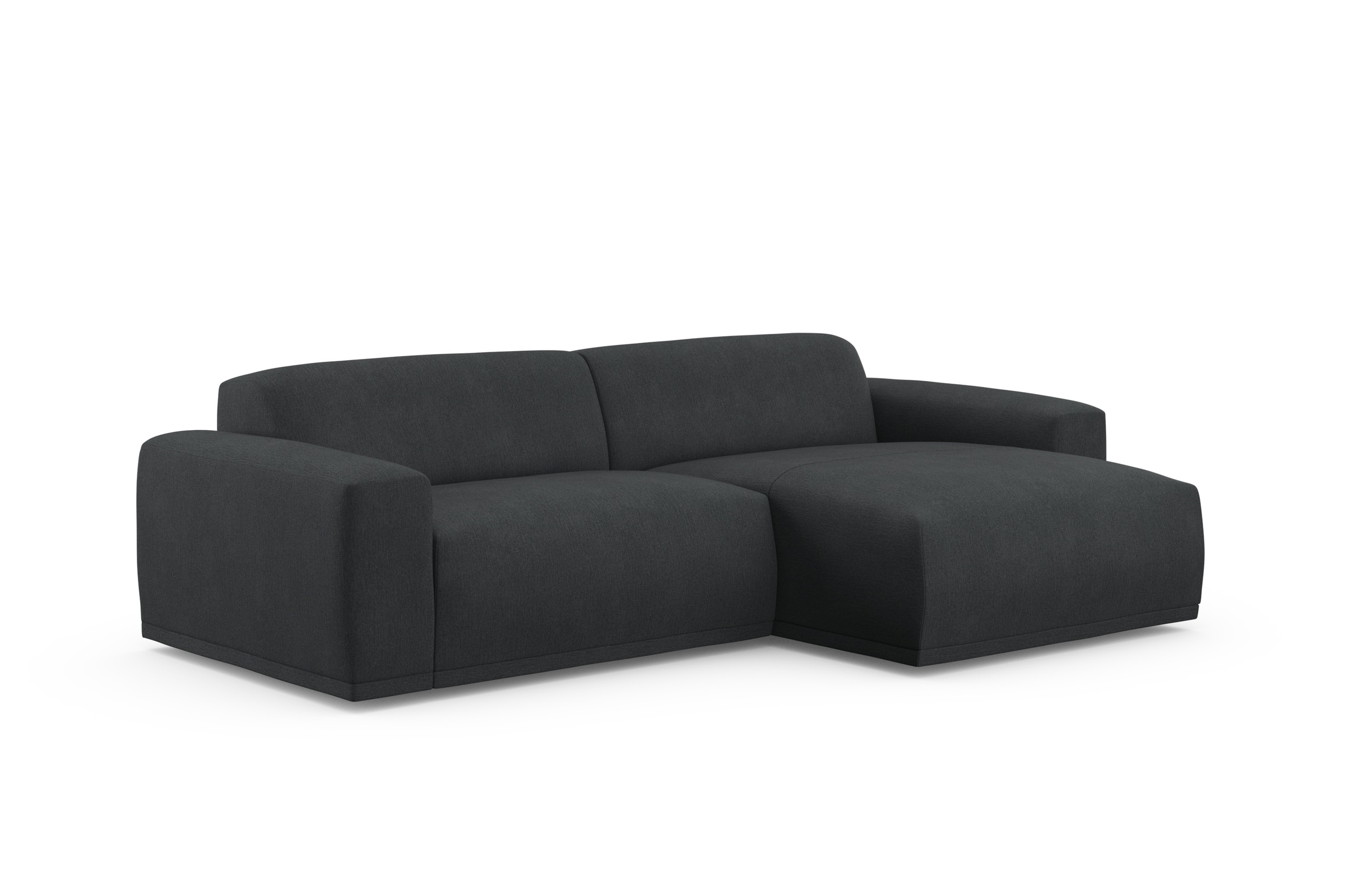 TRENDMANUFAKTUR Ecksofa »Braga, mit hochwertigem Kaltschaum, L-Form, in Cord erhältlich«, (2 St.), modernes Sofa, Couch mit hohem Sitzkomfort, 255/72/160 cm (B/H/T)