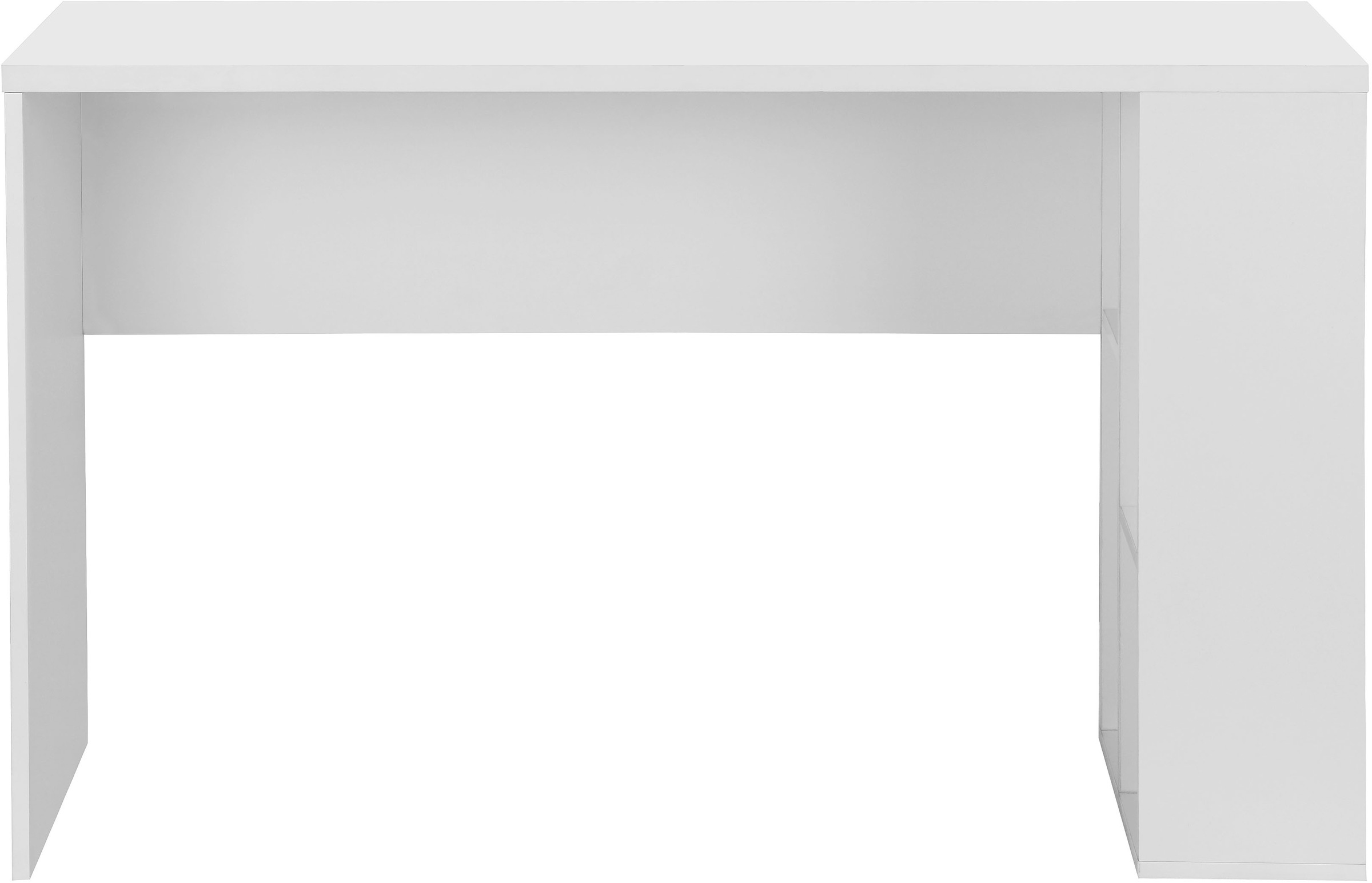 INOSIGN Schreibtisch »Ezzell«, seitlich 4 offene Fächer, kratzfeste Beschichtung, Breite 120 cm
