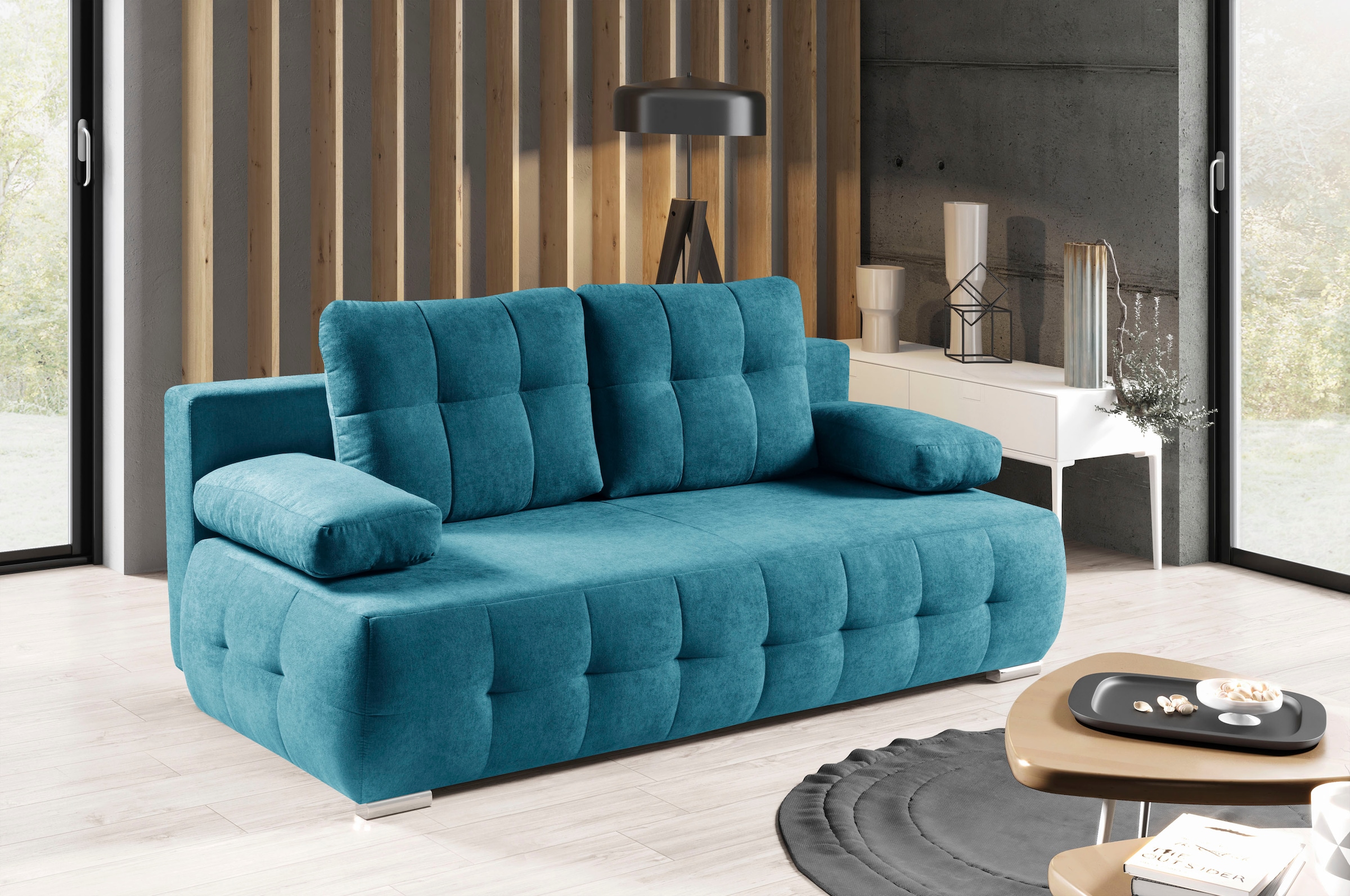 WERK2 Schlafsofa »Indigo Bettsofa mit Bettkasten, Breite 205cm, hochwertige günstig online kaufen