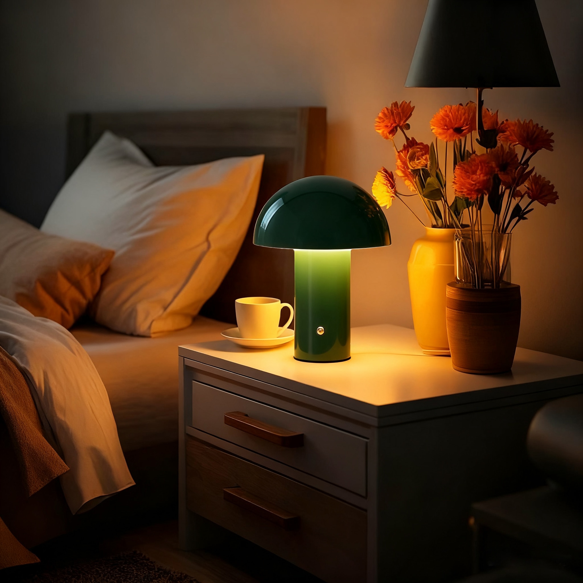 s.Oliver LED Tischleuchte »Hillu« LED-Modul 1 Stk. warmweiß - kaltweiß dimmbar, Typ-C-Ladekabel, CCT, Akku, Tischlampe kabellos, Akkulampe