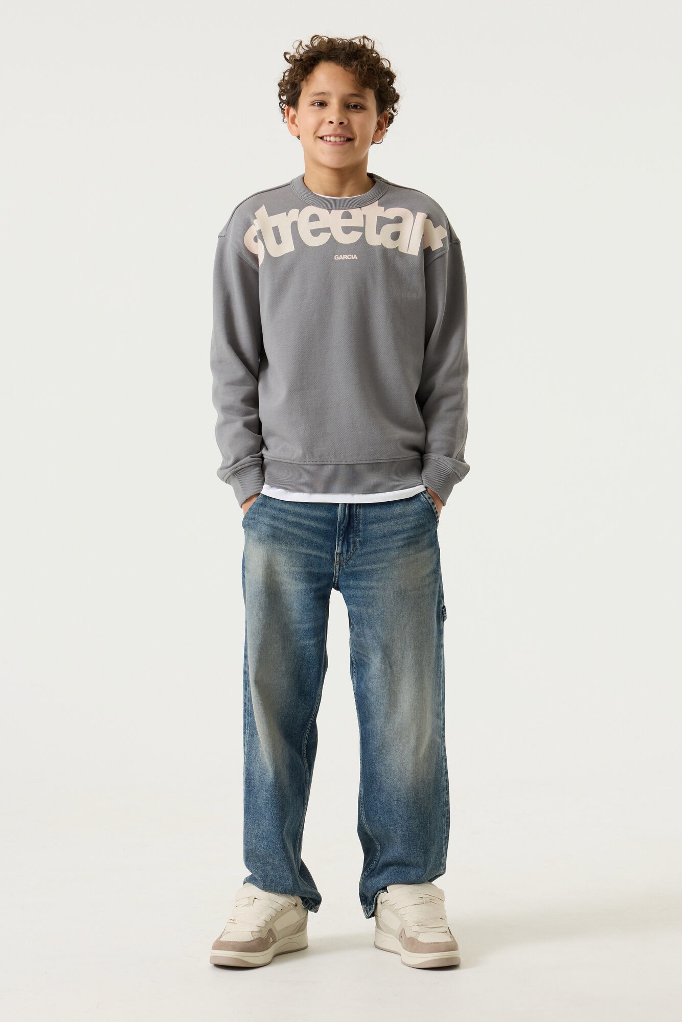Garcia Sweatshirt , mit Schriftzug for BOYS
