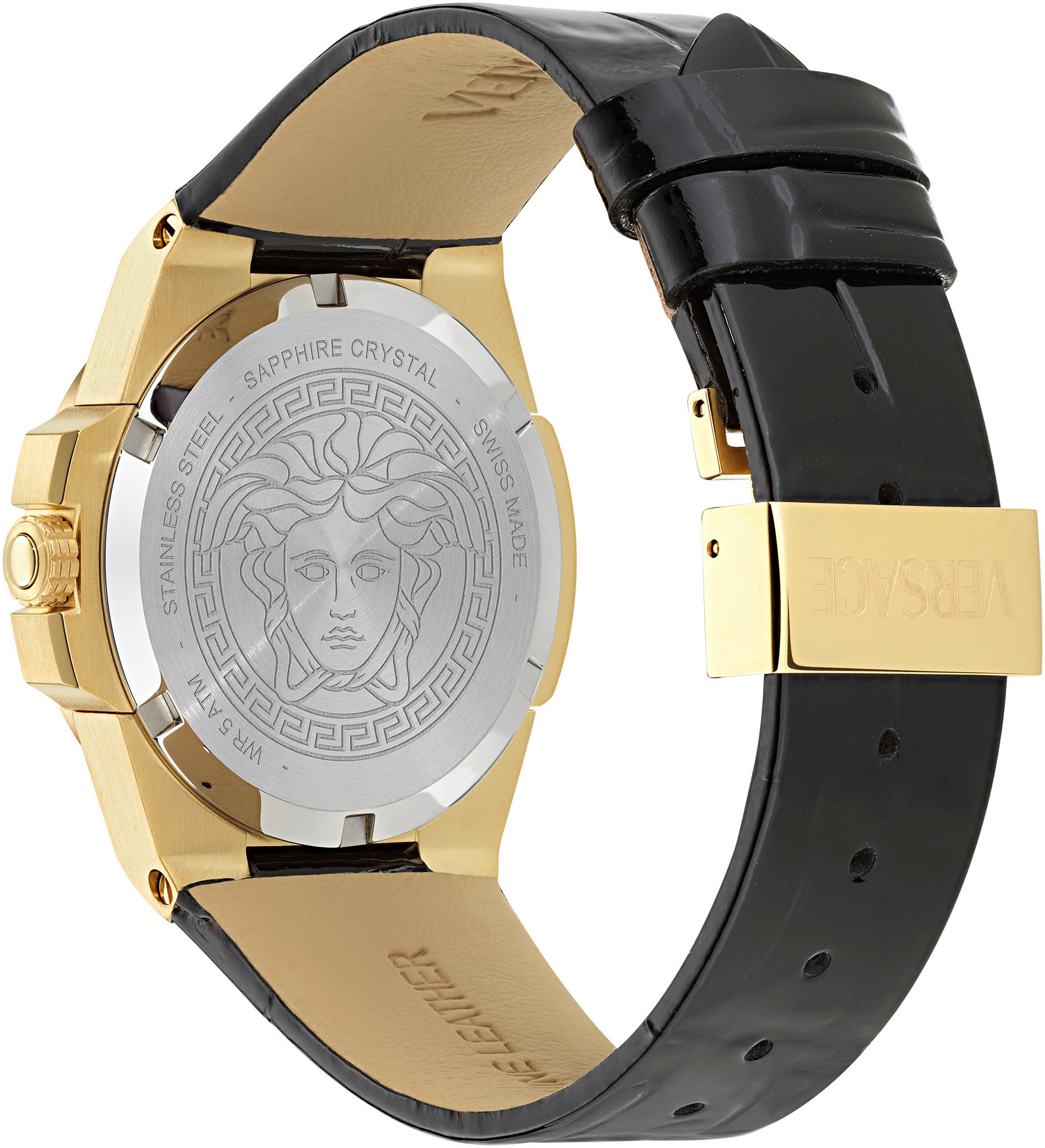 Versace Quarzuhr »HERA«, Armbanduhr, Damenuhr, Saphirglas, Swiss Made, analog