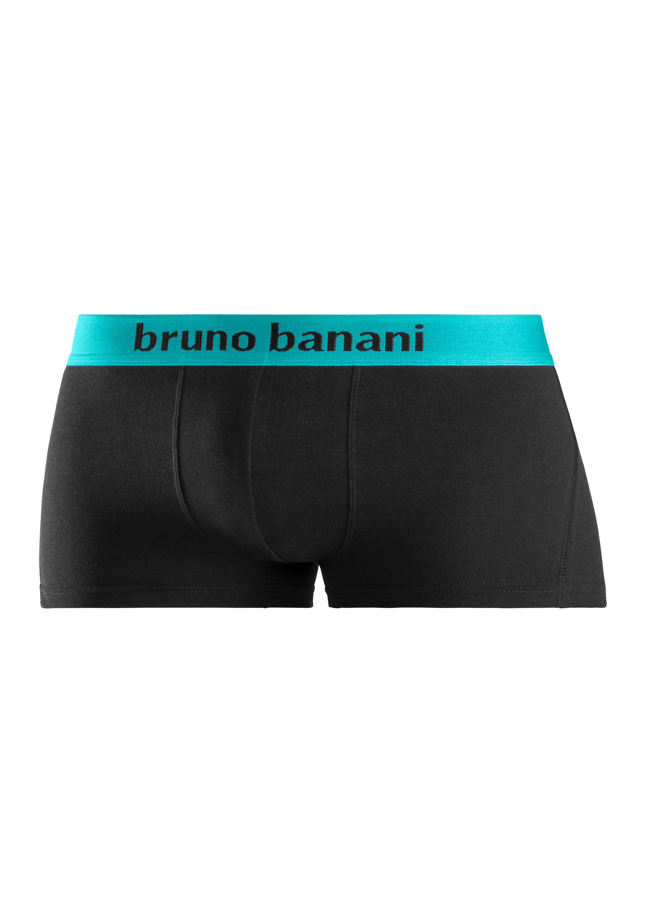 Bruno Banani Boxershorts, (Packung, 4 St.), in Hipster-Form mit Logo Webbund